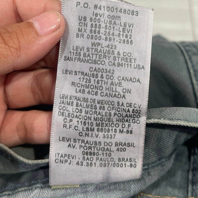 Levi's 514 Green Straight Fit Jeans Size 38x32 Regular Fit Casual Streetwear