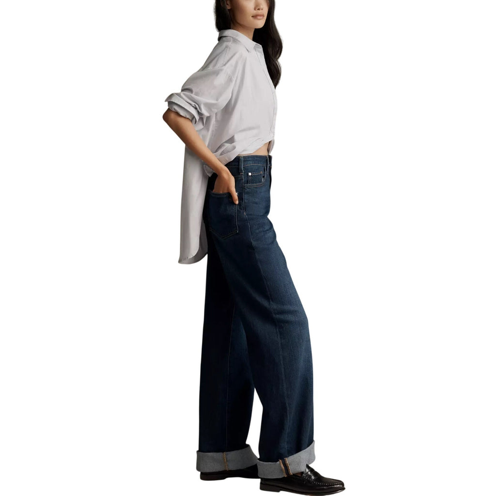 Pilcro The Austin High Rise Cuffed Wide Leg Jeans Denim Size 32 Five Pocket NWT