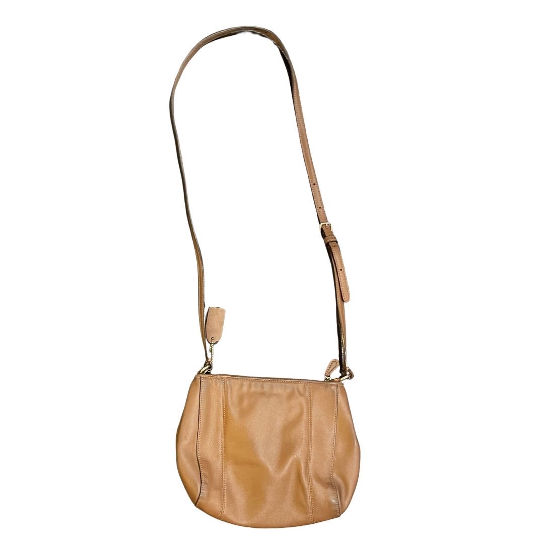 Coach Madison Pleated Leather Light Brown Crossbody Bag Style F52177 Y2K