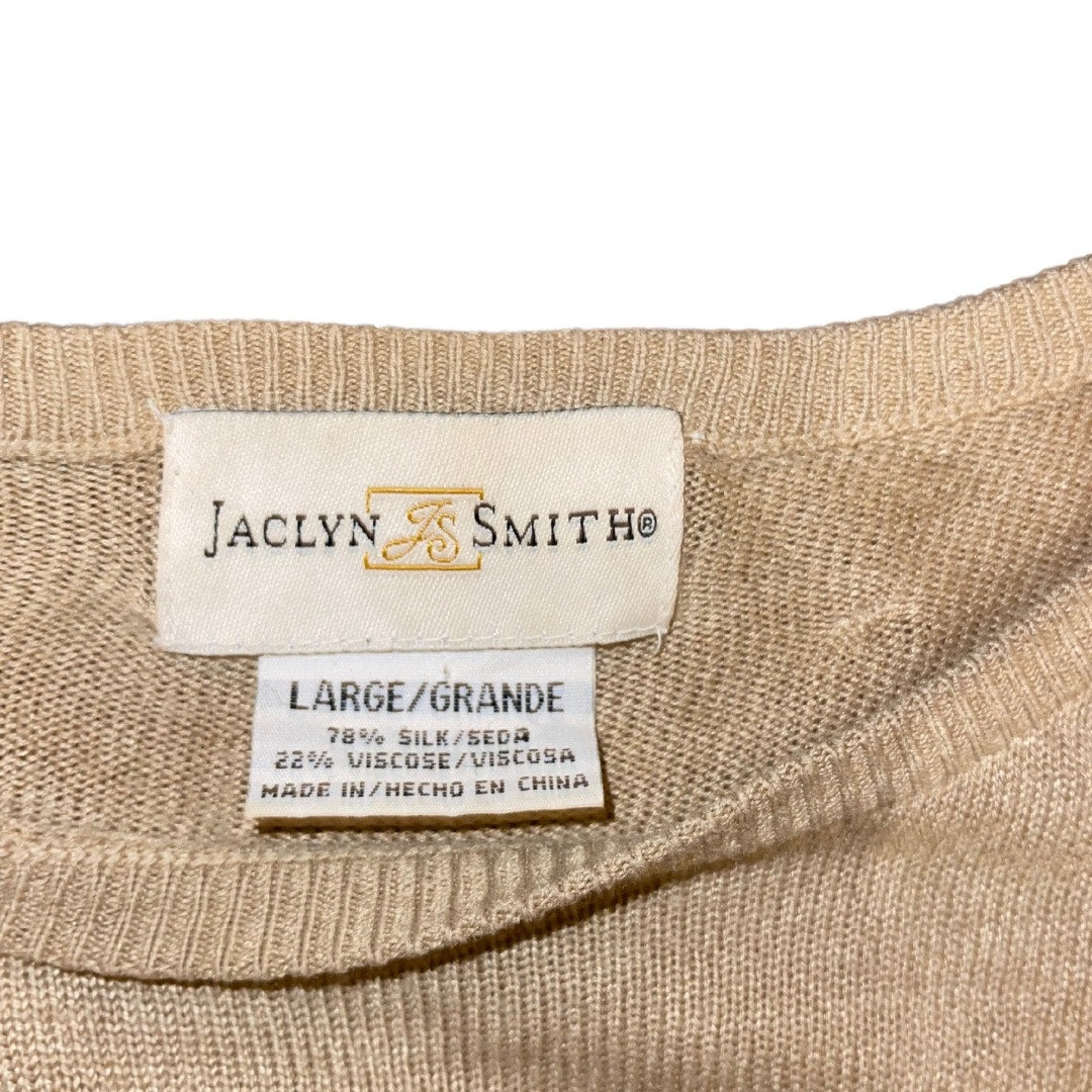 Jaclyn Smith Silk Short Sleeve Top Blouse