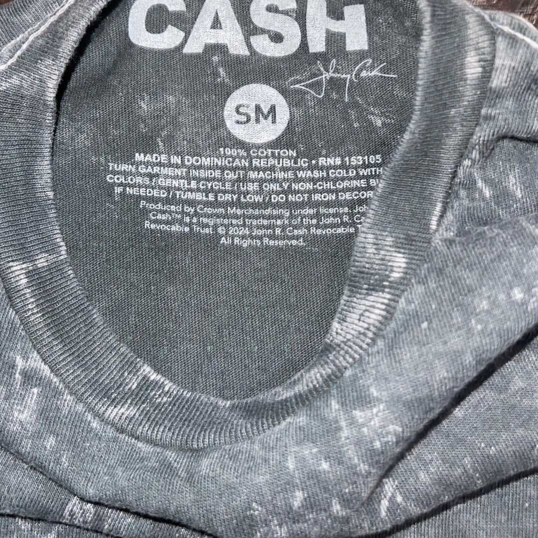 Johnny Cash The Man in Black T-Shirt Shirt Rock Band 100% Cotton Western
