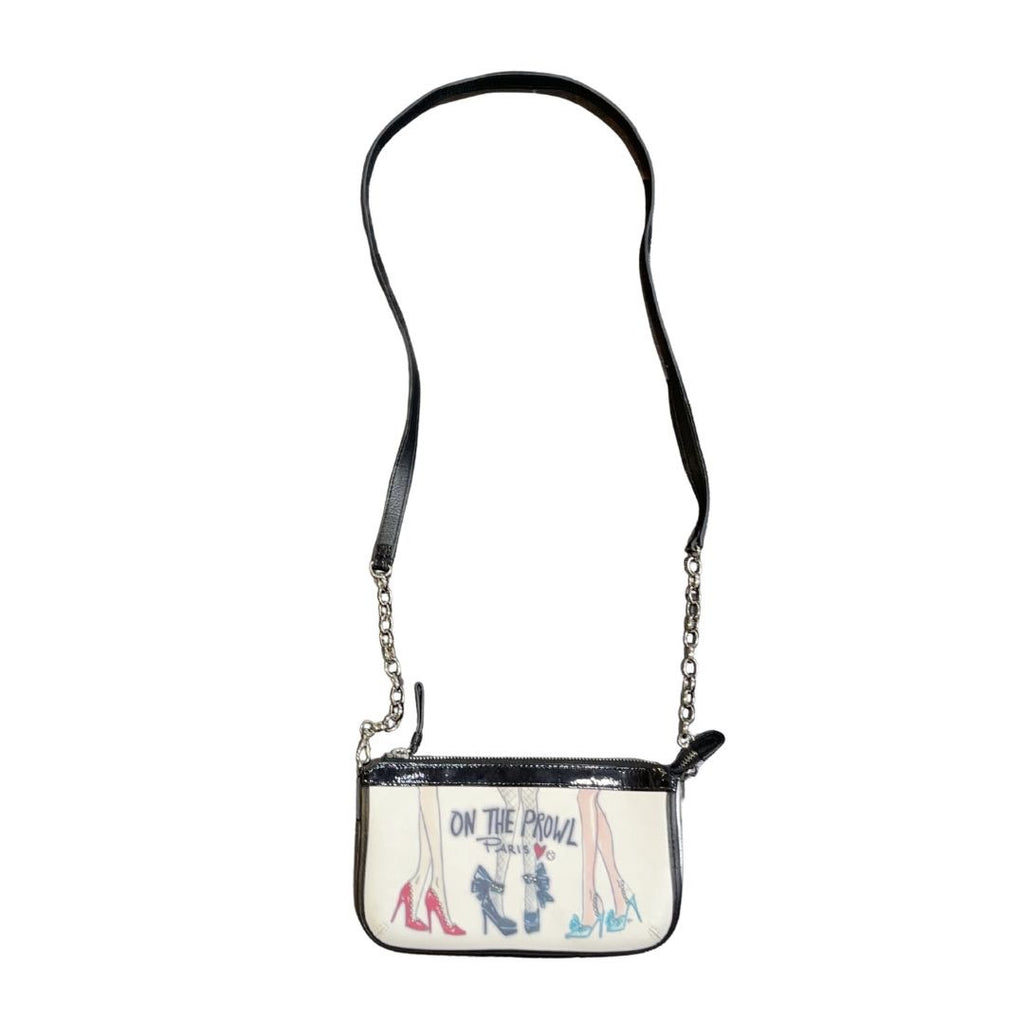 Brighton Tom Clancy "On the Prowl" Leather Crossbody Purse Patent Leather Strap
