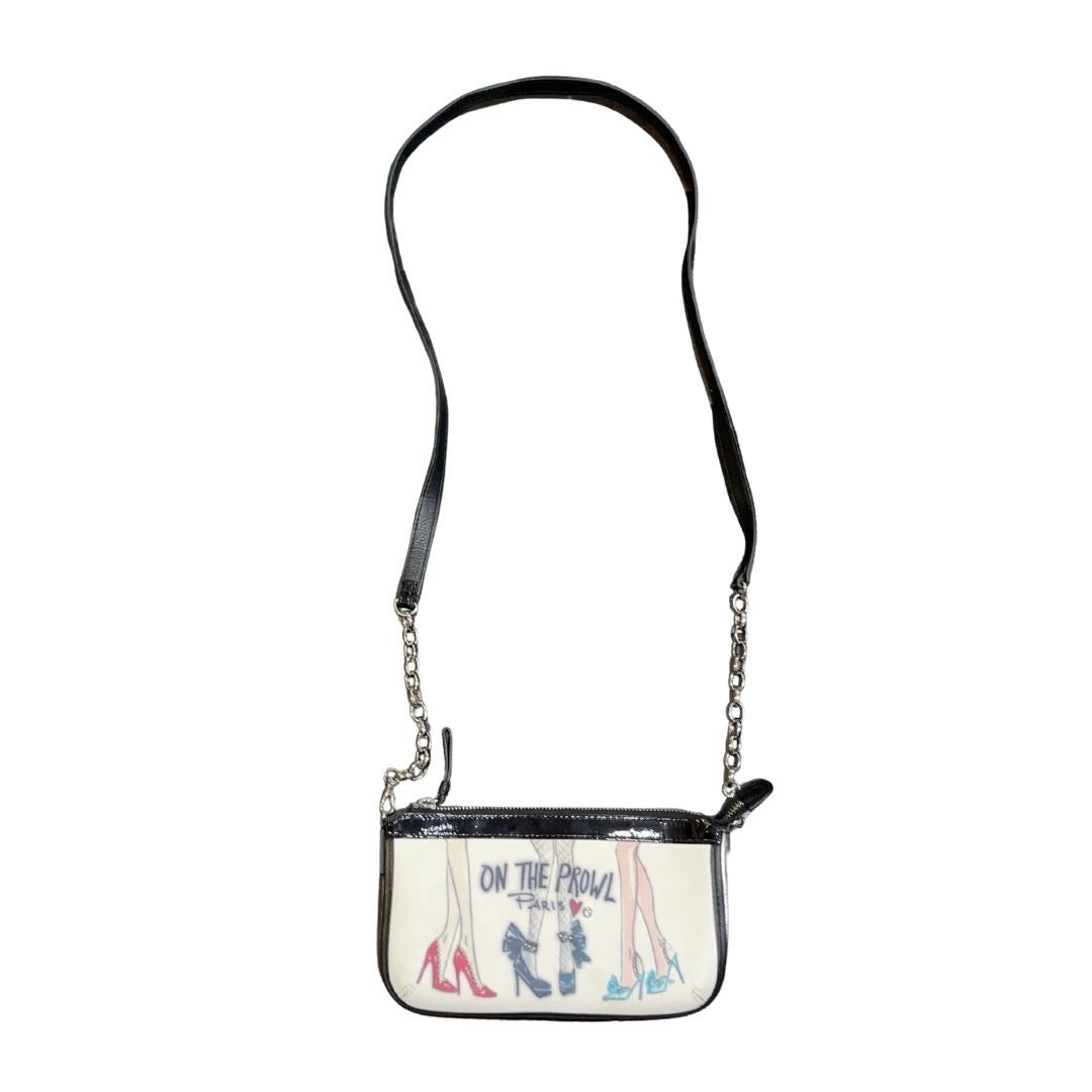 Brighton Tom Clancy "On the Prowl" Leather Crossbody Purse Patent Leather Strap
