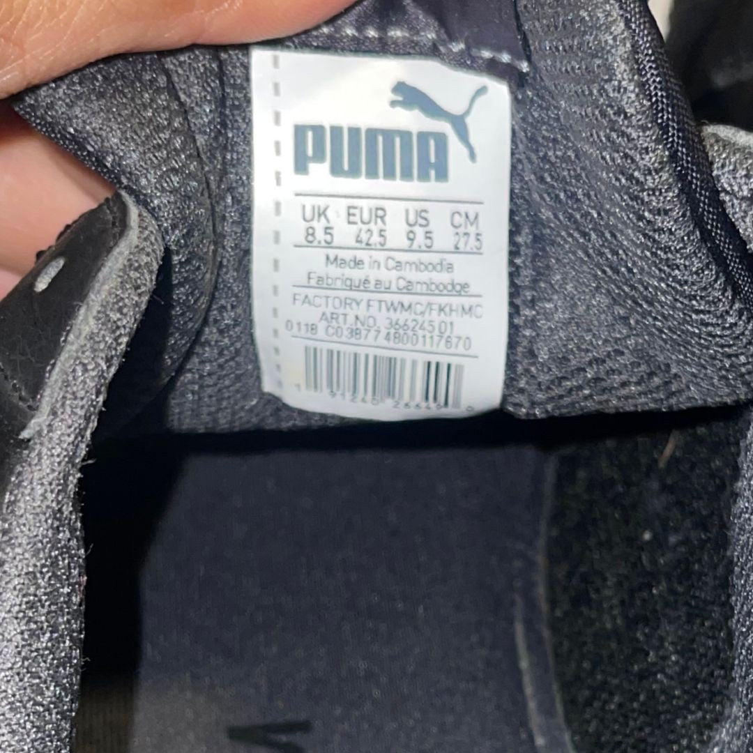 Puma Mens Leather Sneaker Shoes Athletic Tennis Size 9.5 Casual Soft Foam