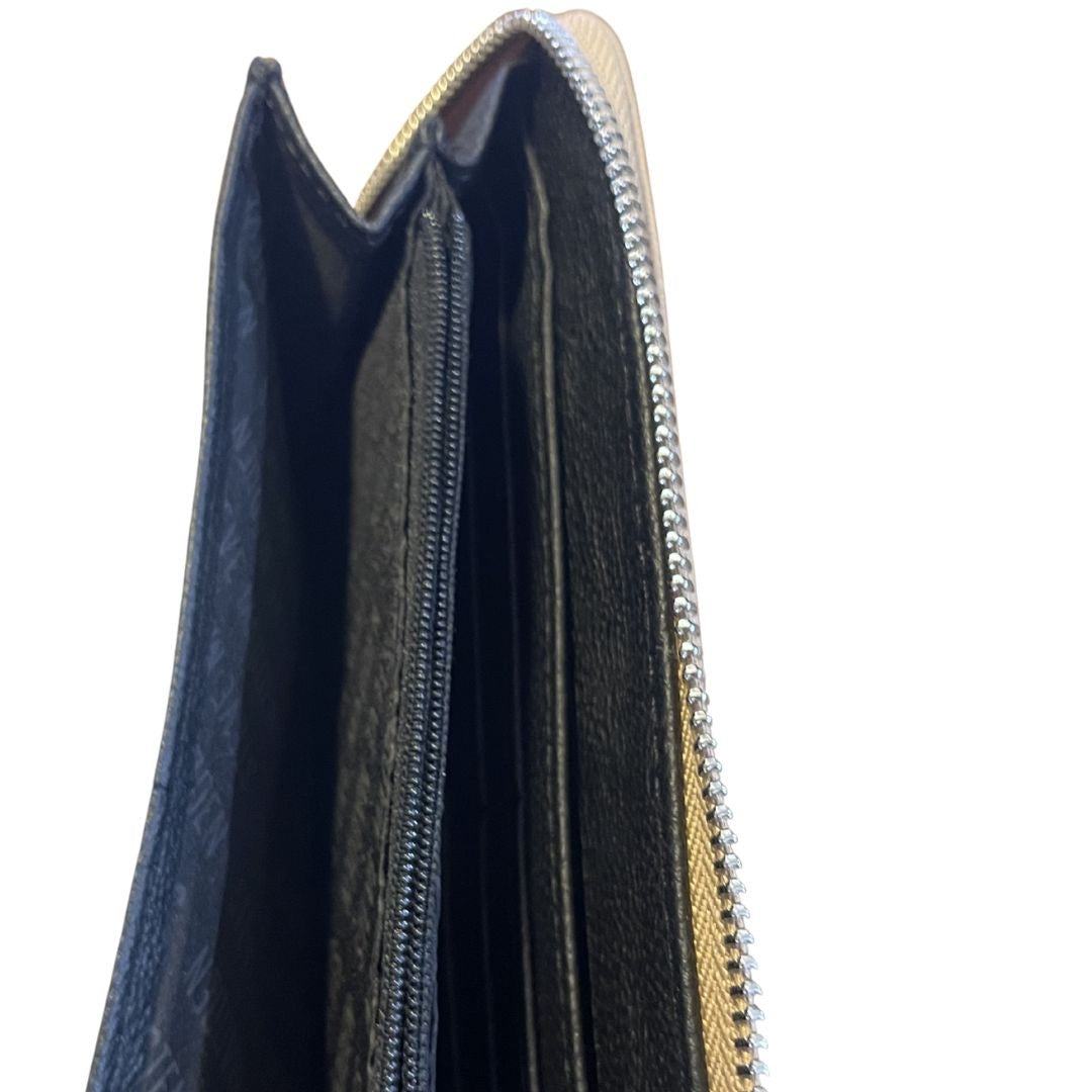 Steve Madden Zip Around Wristlet Wallet Card Holder Faux Leather Minimalist Y2K