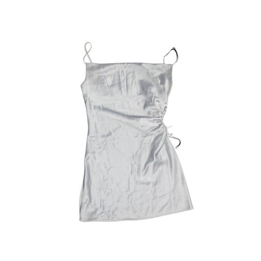 Y2K Silver Gray strappy mini cocktails night out dress