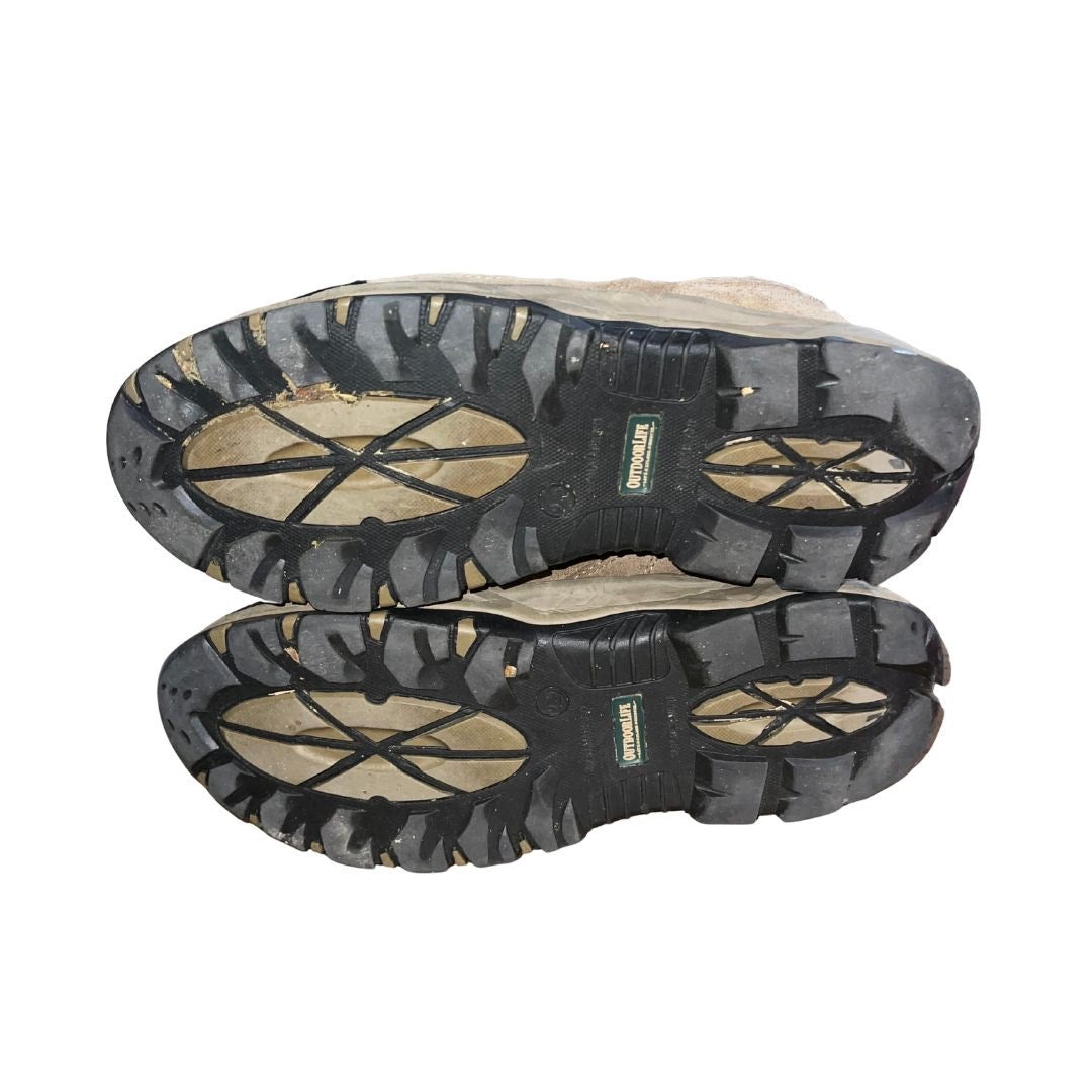 Outdoor Life Men's Douglas Brown Hiking Shoes Waterproof Non Slip Size 9.5