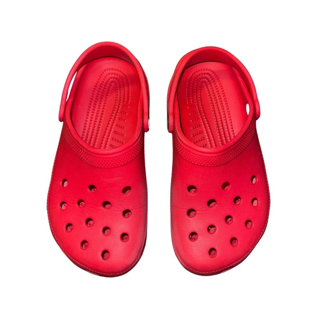CROCS Classics Kids Shoes Red Pepper Size 3