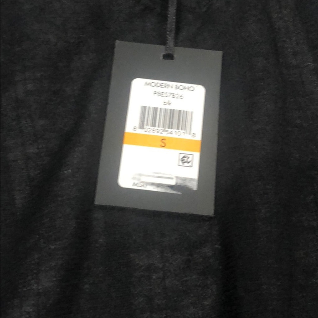 DKNY Modern and Boho Top Blouse, ties and layer design NWT Size Small