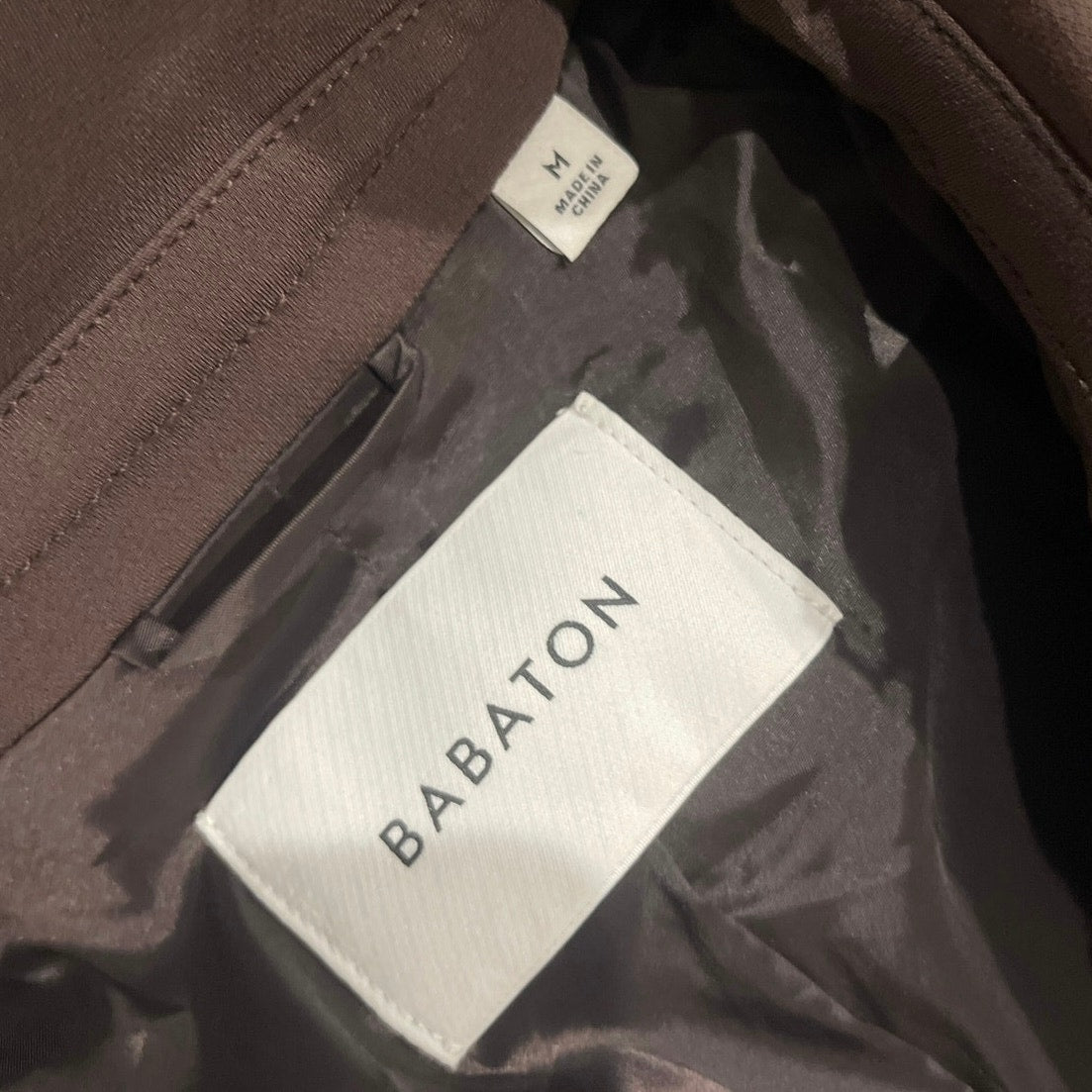 Babaton Classic Trench Coat by Aritzia Open Front Tie Waist Belt SZ M Elegant