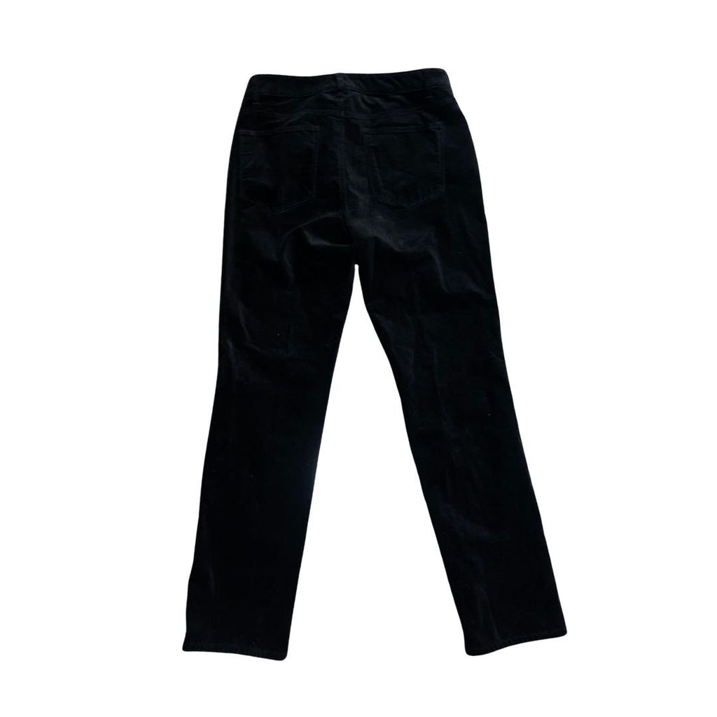 Talbots Velveteen Straight Leg Pants Size 8 High Waist Career Office Casual