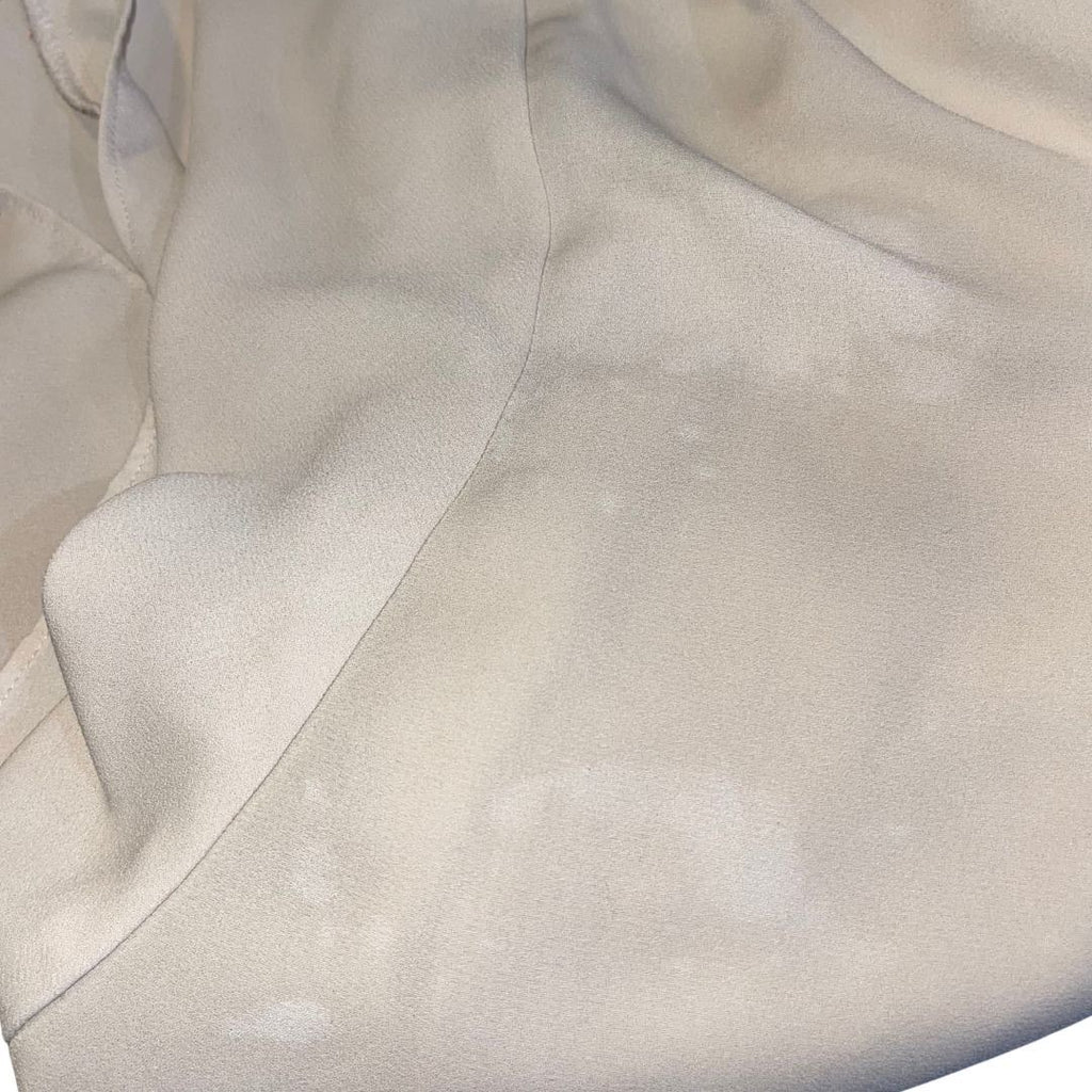 Alfani Ivory Short Sleeve Blouse Flare Sleeves Size Large Career Office Casual