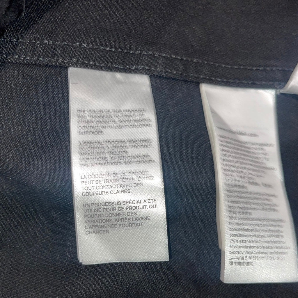 Calvin Klein Jeans Trucker Jacket Black Denim Size Small