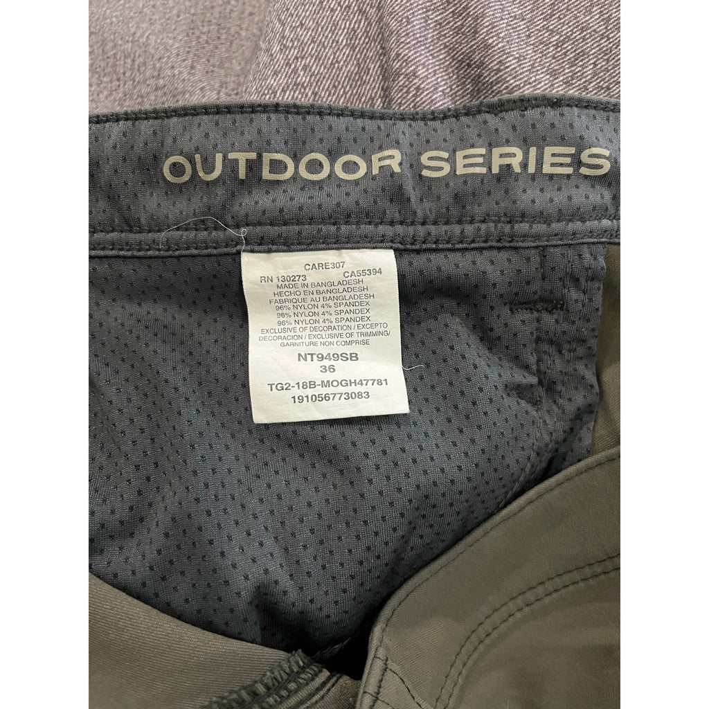 Wrangler Outdoor Series Olive Green Size 36 Lightweight Gorpcore Utility Hiking