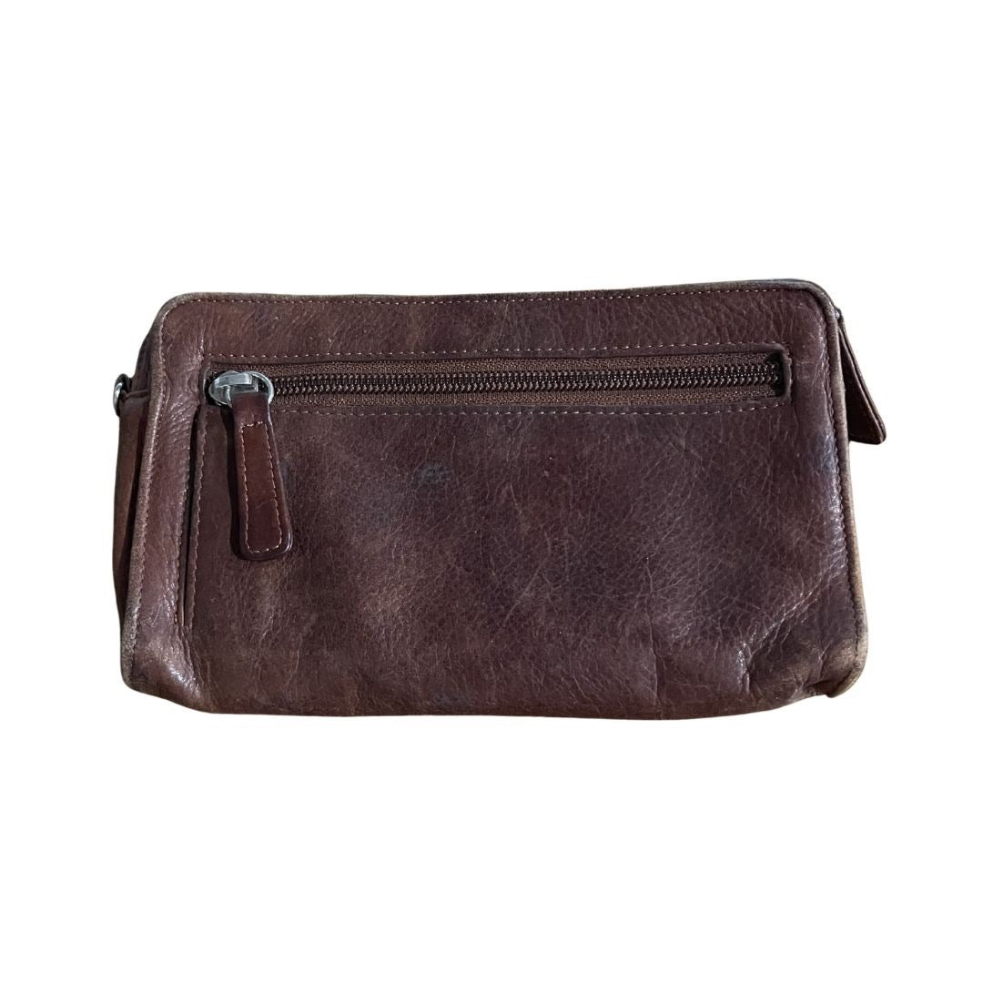 Osgoode Marley Leather Fold Over Wallet Patina Vintage Clutch Accessories