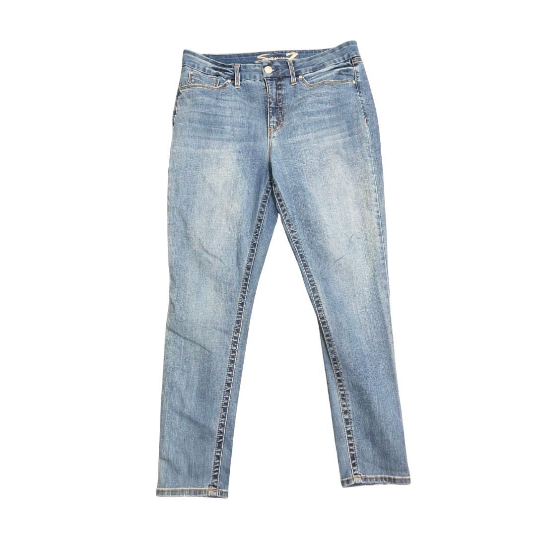 Seven7 Jeans Women Tummyless High Rise Skinny Plus Size 16 Stretch streetwear