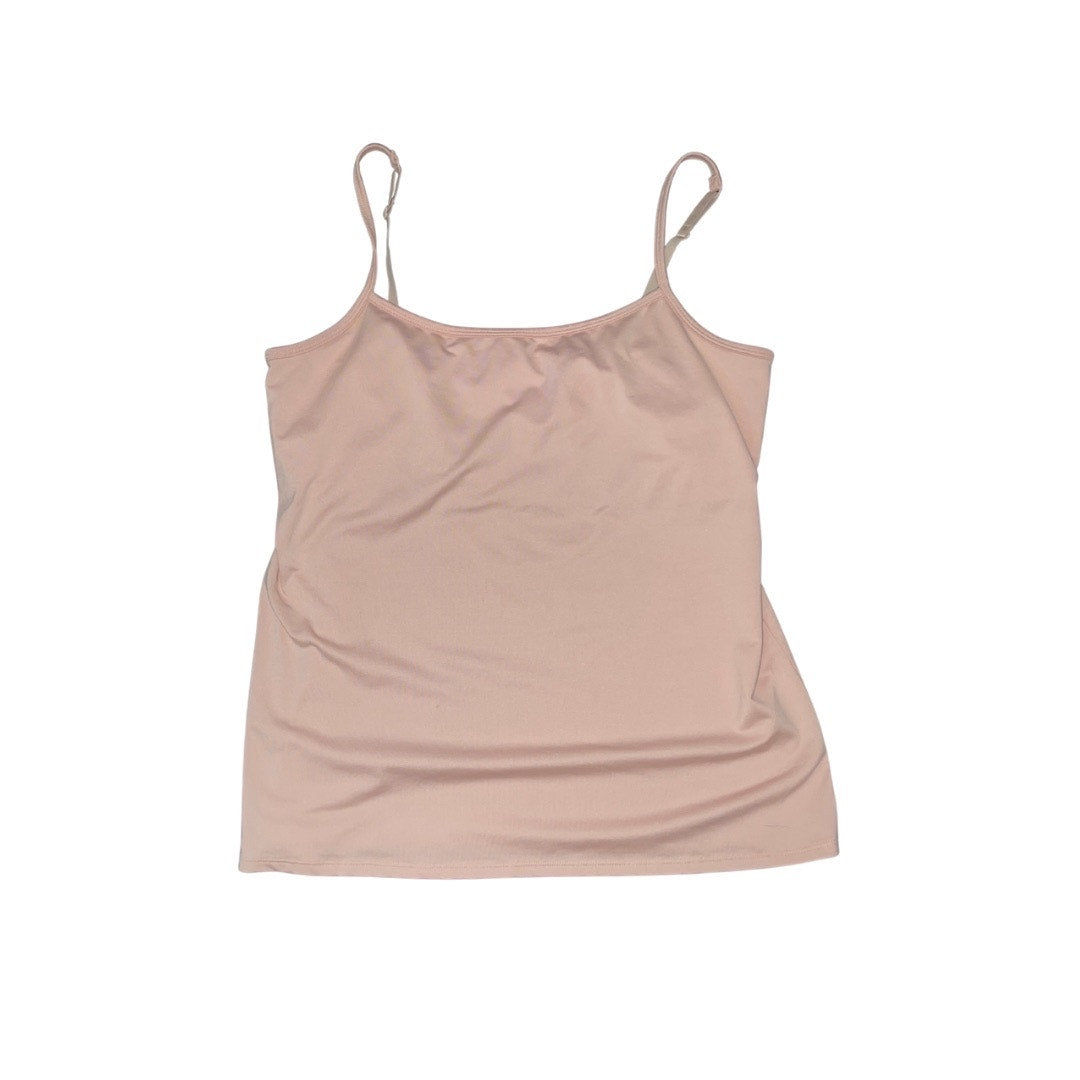 New York & Company Pink Camisole Bralette Top Size L Adjustable Straps Y2K 90s