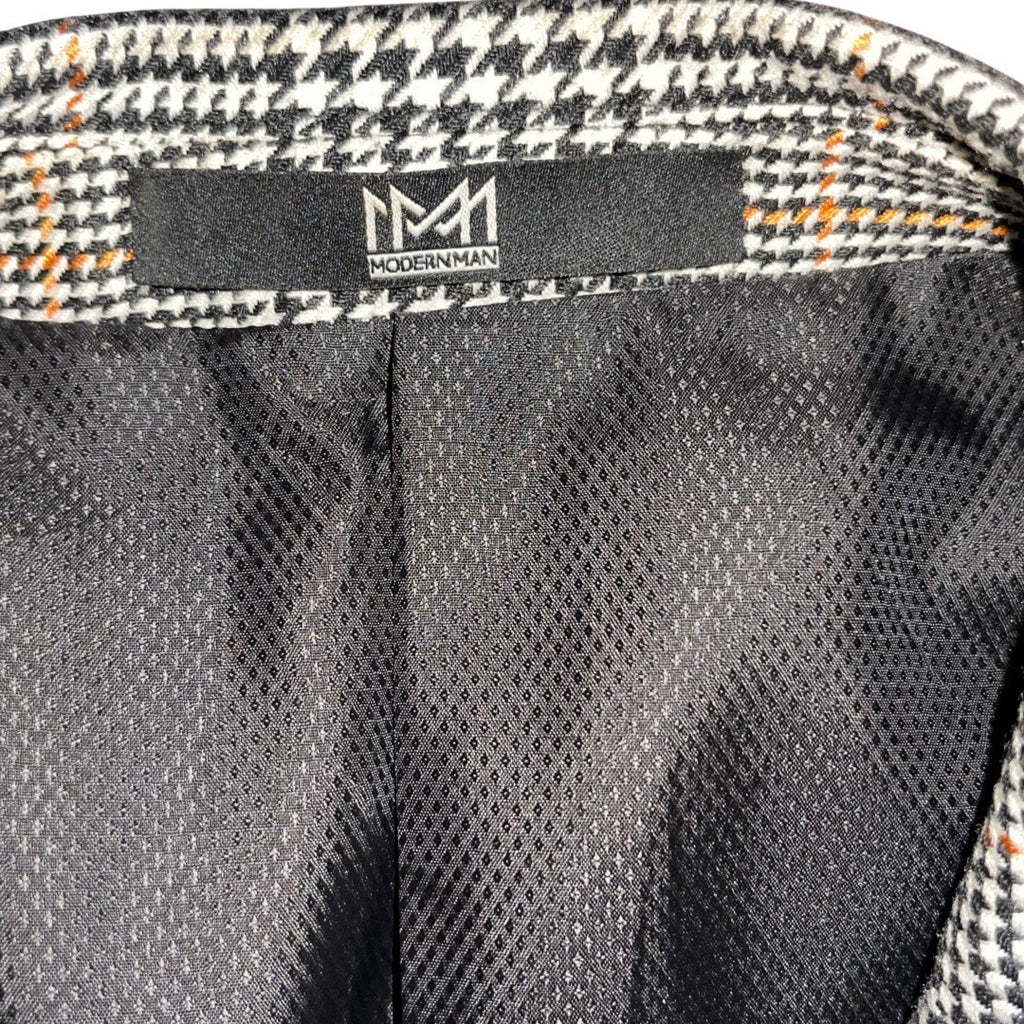 Modern Man Mens Hound Tooth Fairfax Blazer Size 42R Business Career Preppy
