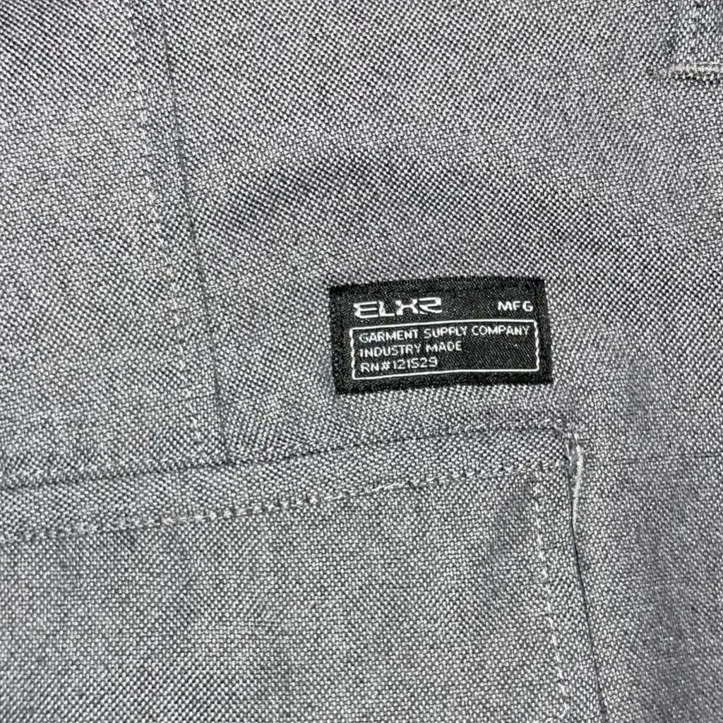 Elixir Men Chino Shorts Gray Pockets Size 36