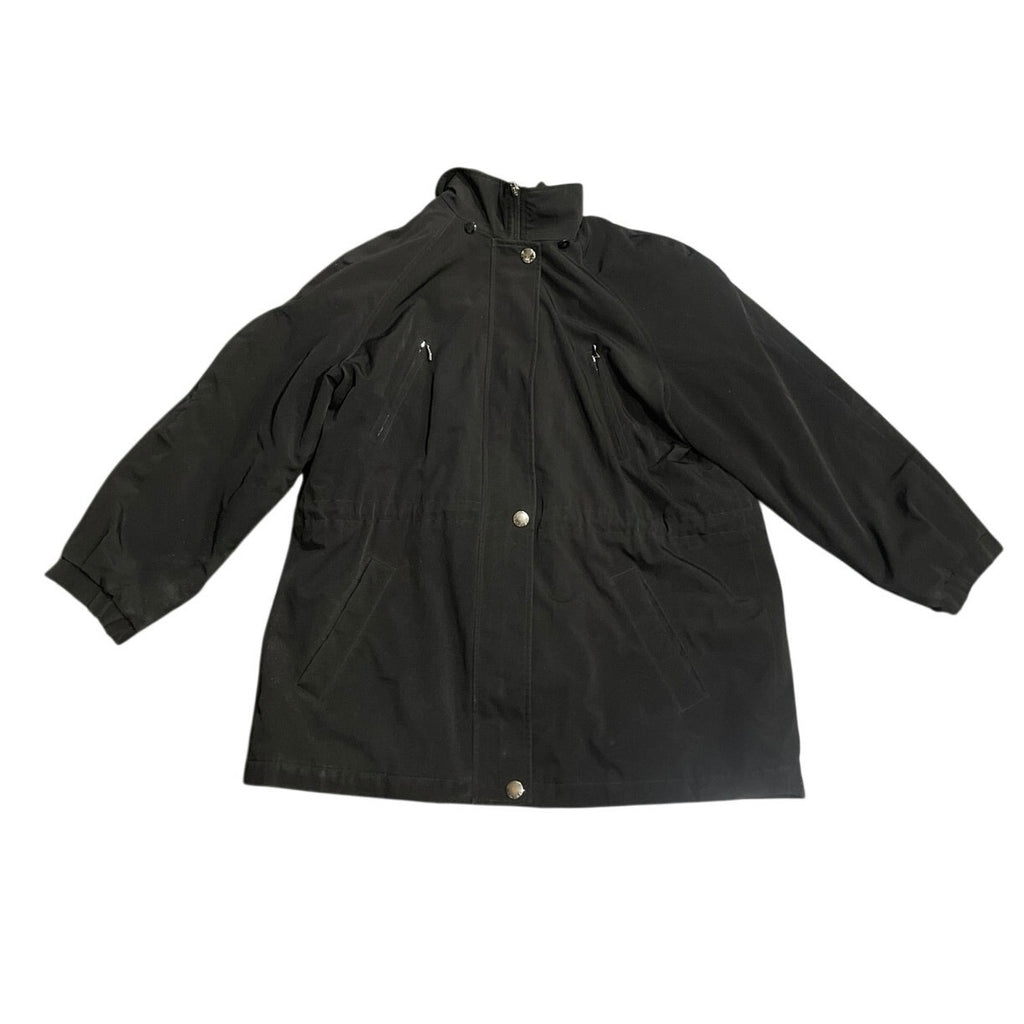 Nautical Heavyweight High Collar Full Zip Utility Jacket 1X Fleece Line Outwear