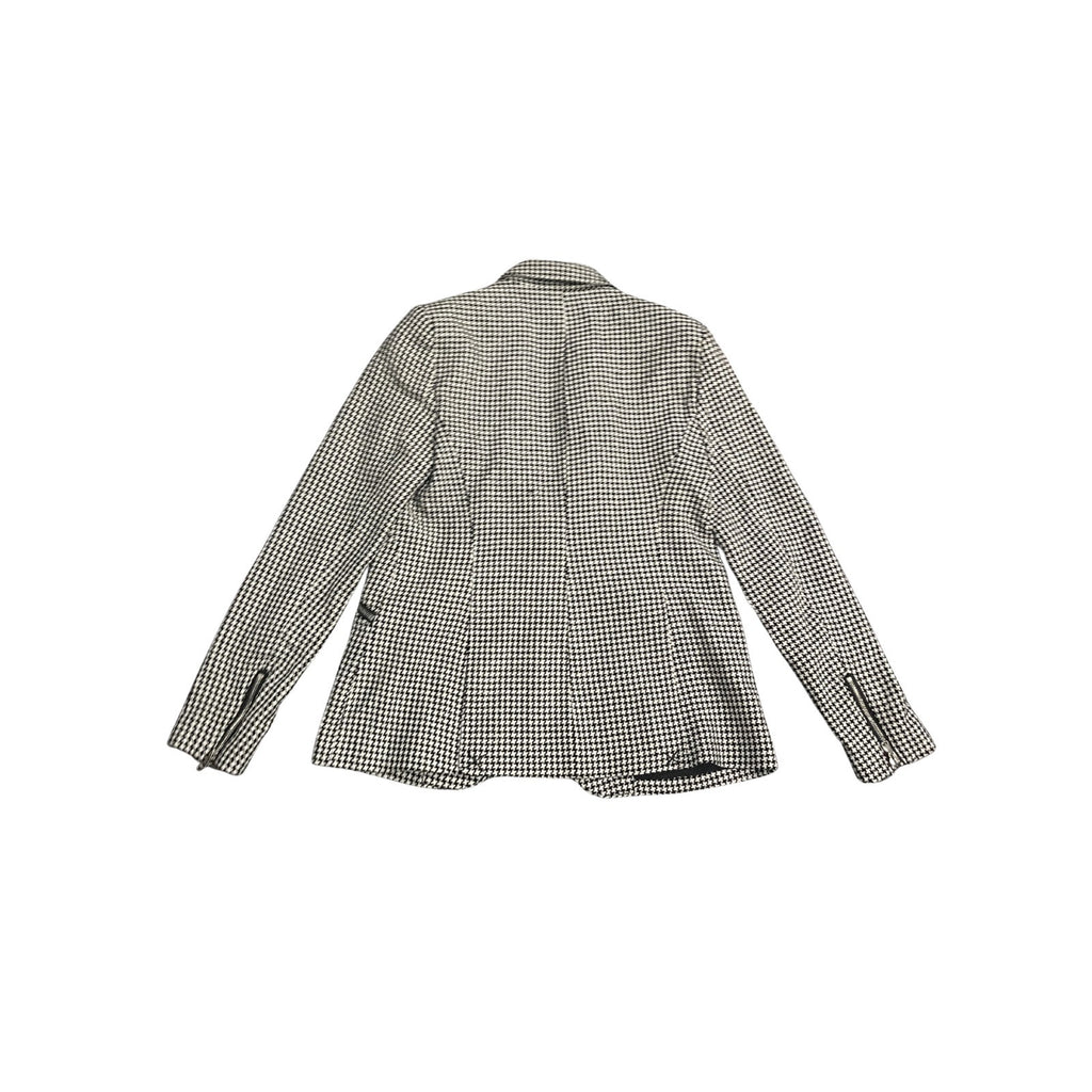Tahari Houndstooth Single Button Front Blazer Size 6 NWT Career Office Elegant