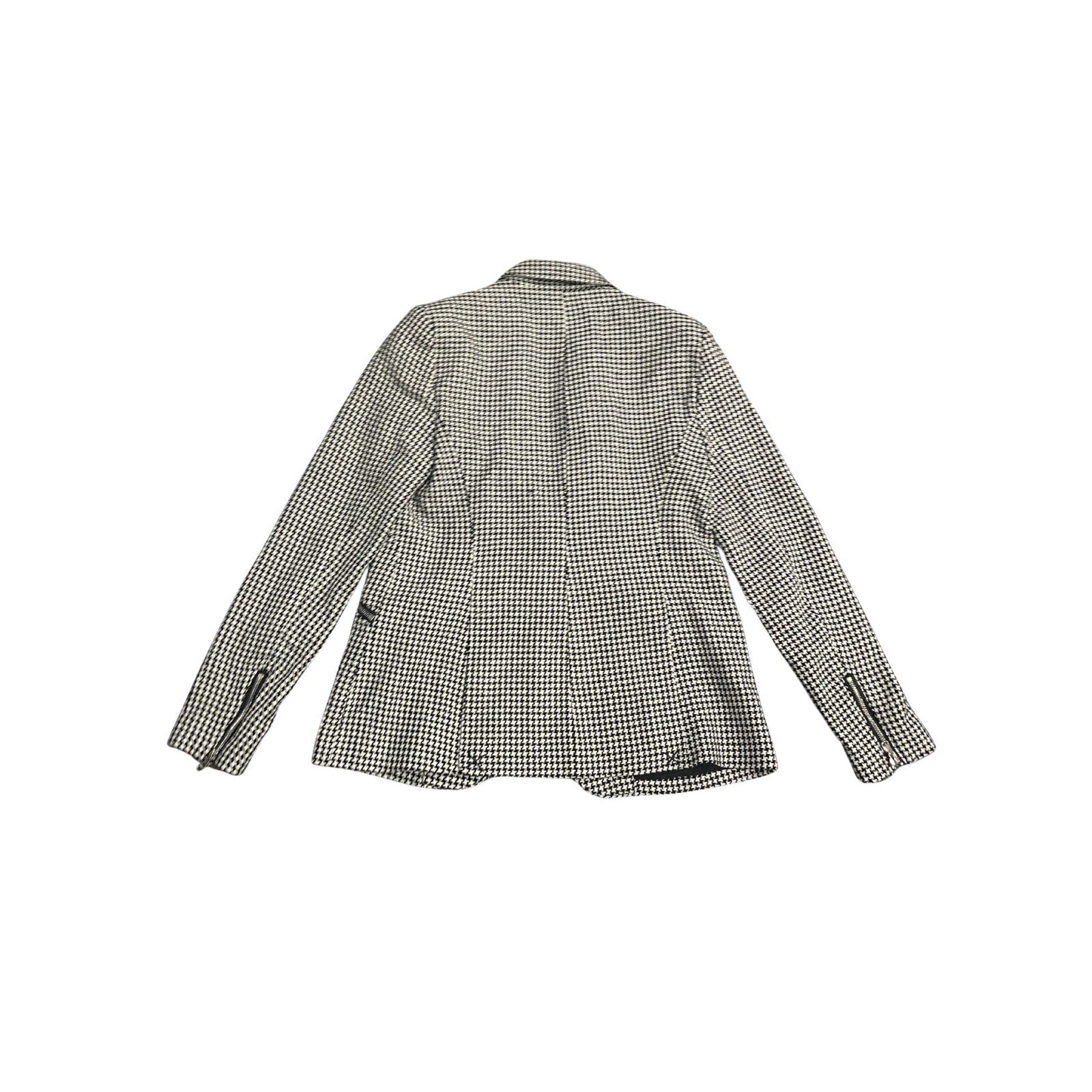 Tahari Houndstooth Single Button Front Blazer Size 6 NWT Career Office Elegant