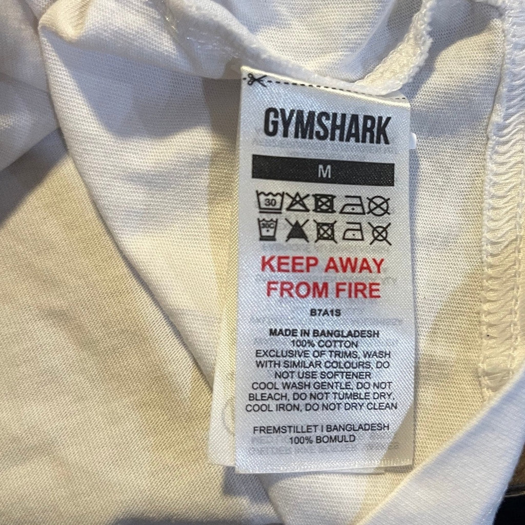 Gymshark Block Cropped Top Fit T-Shirt Size Medium