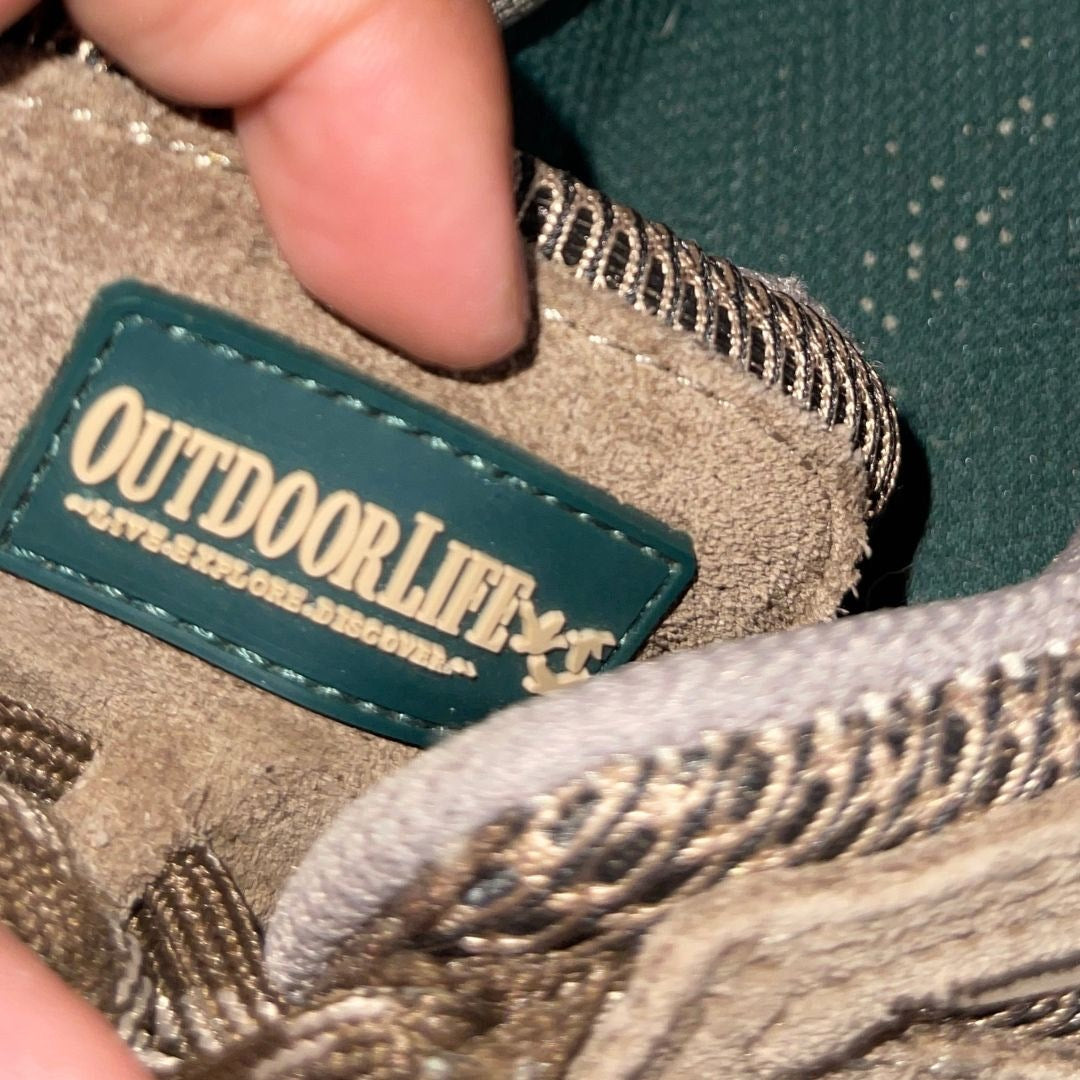 Outdoor Life Men's Douglas Brown Hiking Shoes Waterproof Non Slip Size 9.5