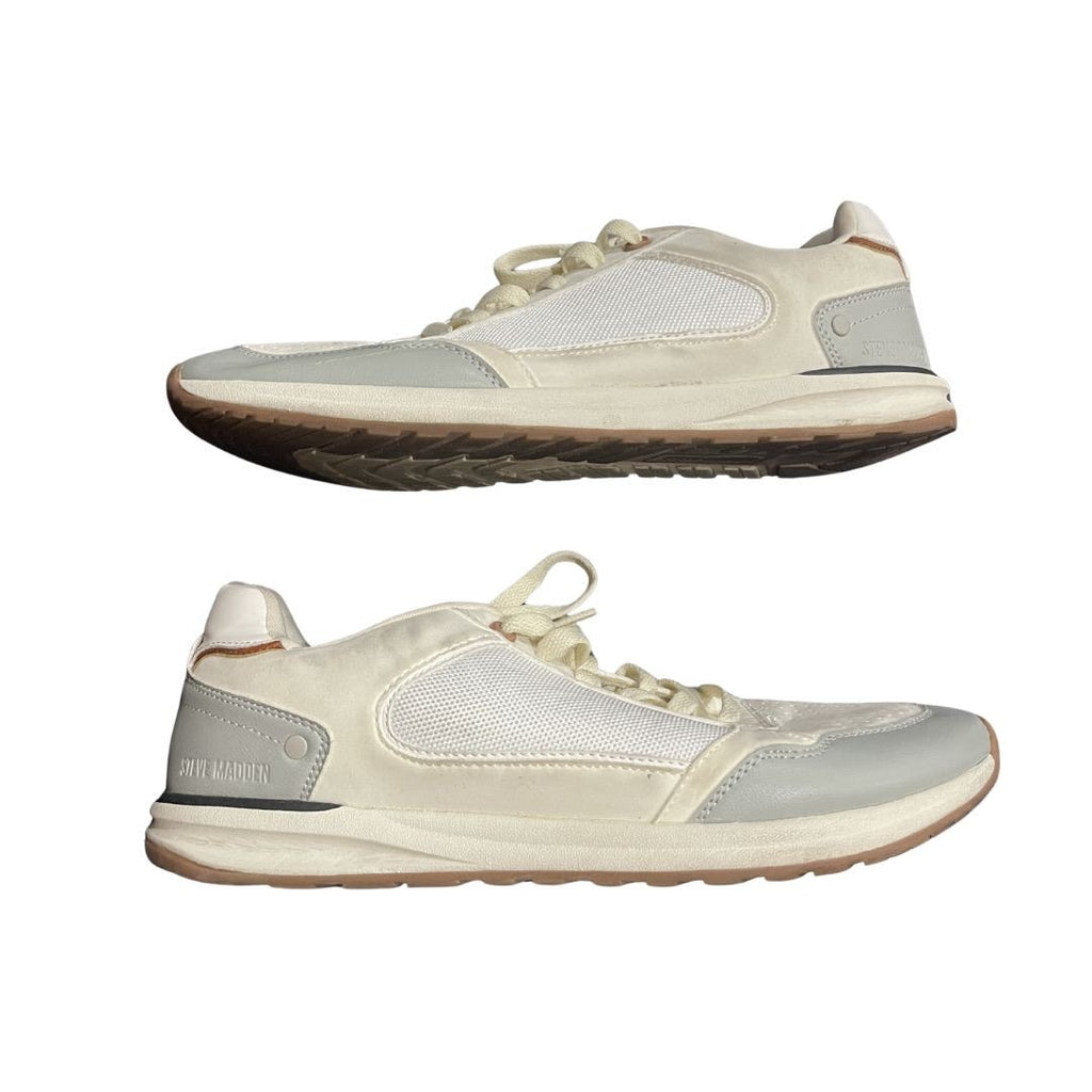 Steve Madden Hende Faux Leather Sneaker Shoes Size 11 Casual Walking Retro
