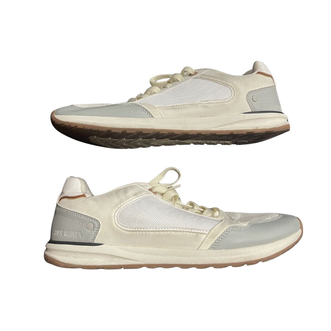 Steve Madden Hende Faux Leather Sneaker Shoes Size 11 Casual Walking Retro