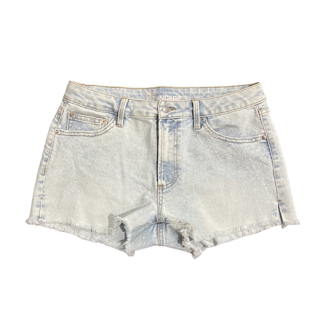No Boundaries Denim Cut Off Denim Jean Shorts Size 10 Light Wash Y2K Streetwear