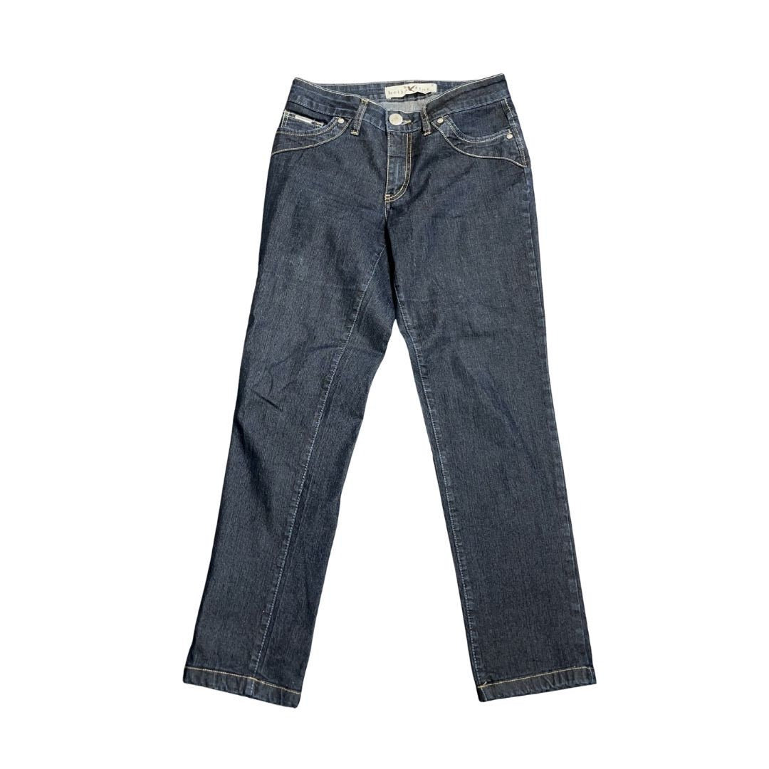 Beija Flor Denim Stretch Jeans Size 6 Made in Brazil Classy Chic Minimalist