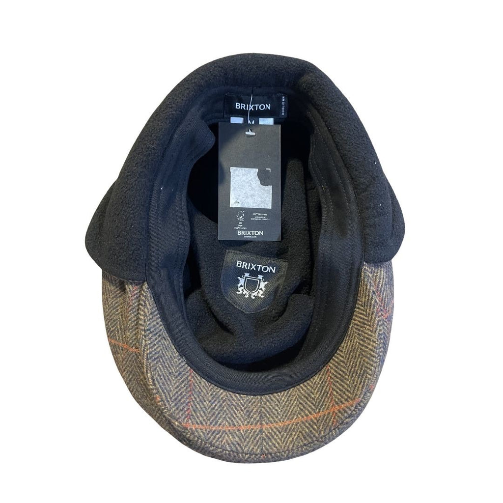 Brixton Newsboy Cap Hooligan Ear Flap Snap Flat NWT Unisex Size Medium 7 1/2