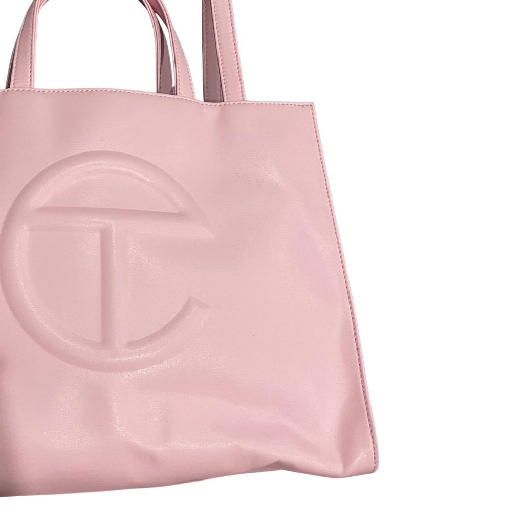 Telfar Shopping Bag Bubblegum Pink Tote Handbag Vegan Leather Crossbody Laptop