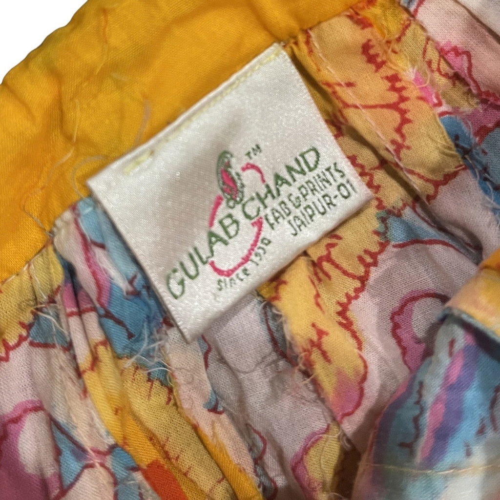 Jaipur Gulabchand Heritage Handblock Printed Textile Skirts Tie Waist 100% Cotton