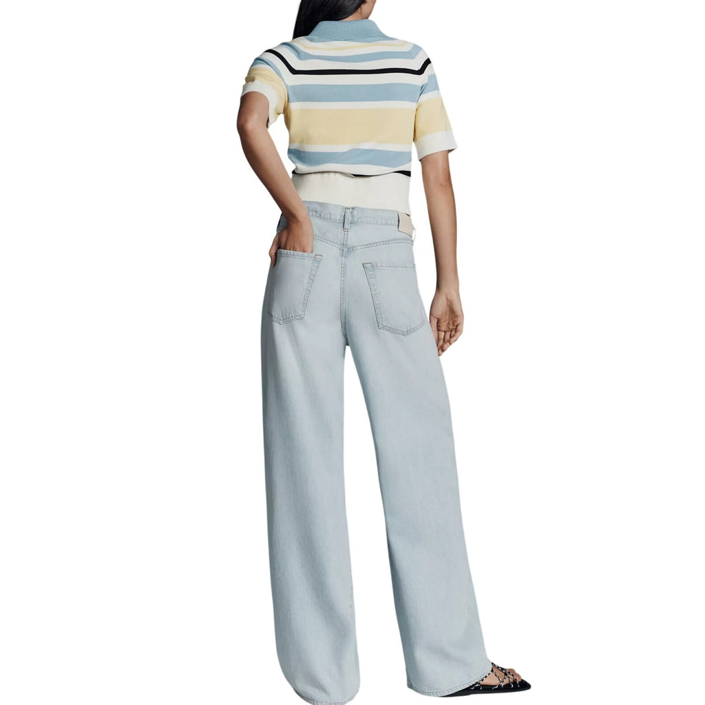 Citizens of Humanity Brynn Drawstring High-Rise Wide Leg Jeans 32 Tie Waist NWT