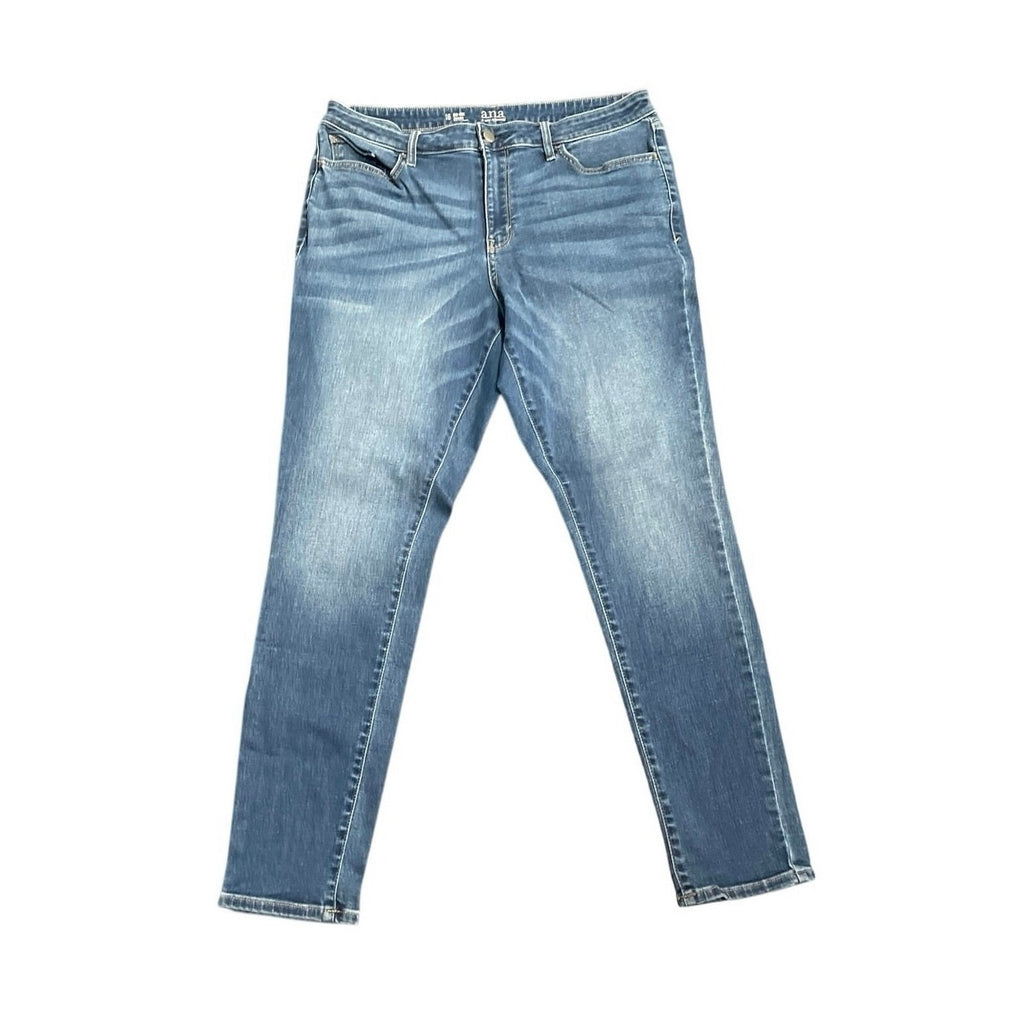 a.n.a. A New Approach Medium Wash Denim Mid Rise Jegging Jeans Size 16 Casual