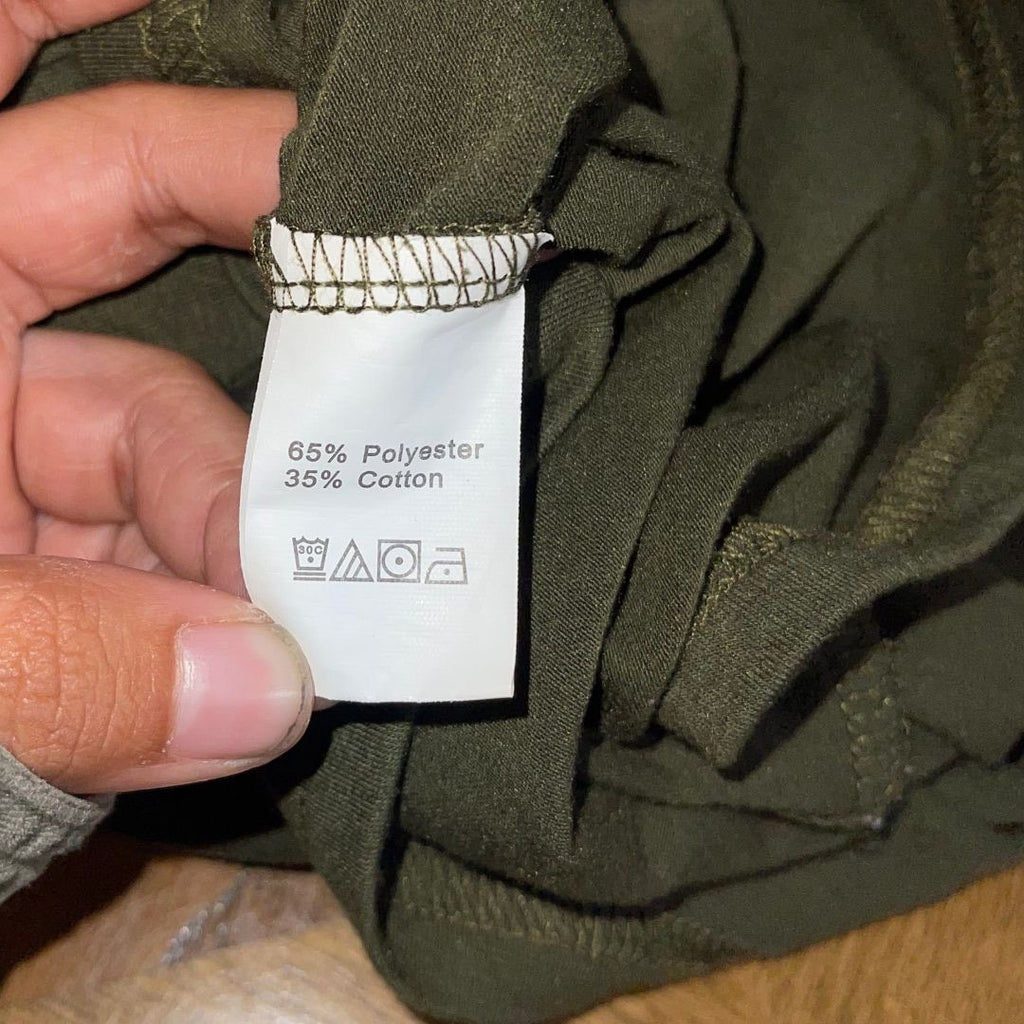 Women Jumpsuit Romper Army Green Off the Shoulder Size Medium Casual Summer