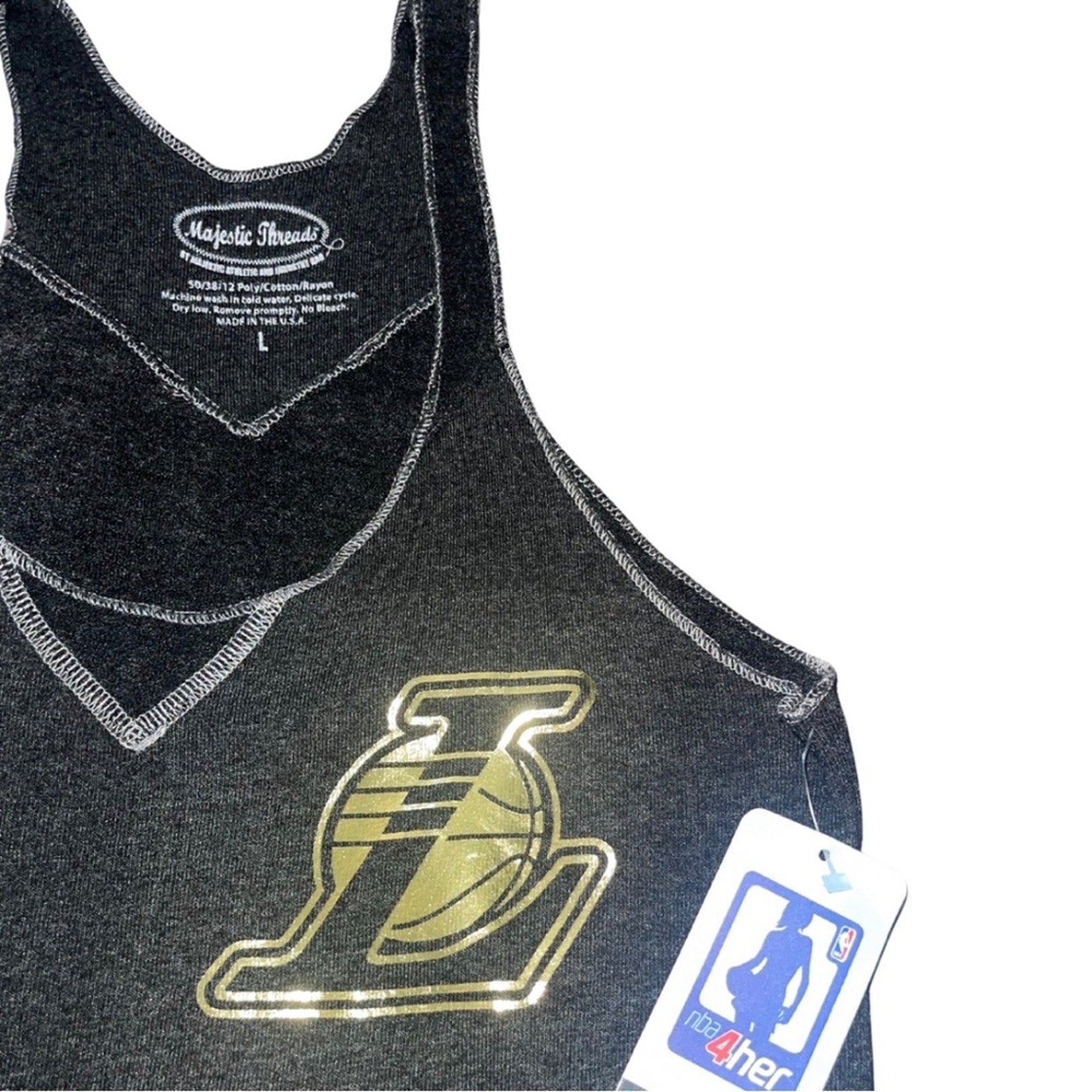 Los Angeles Lakers black and gold tank top NWT