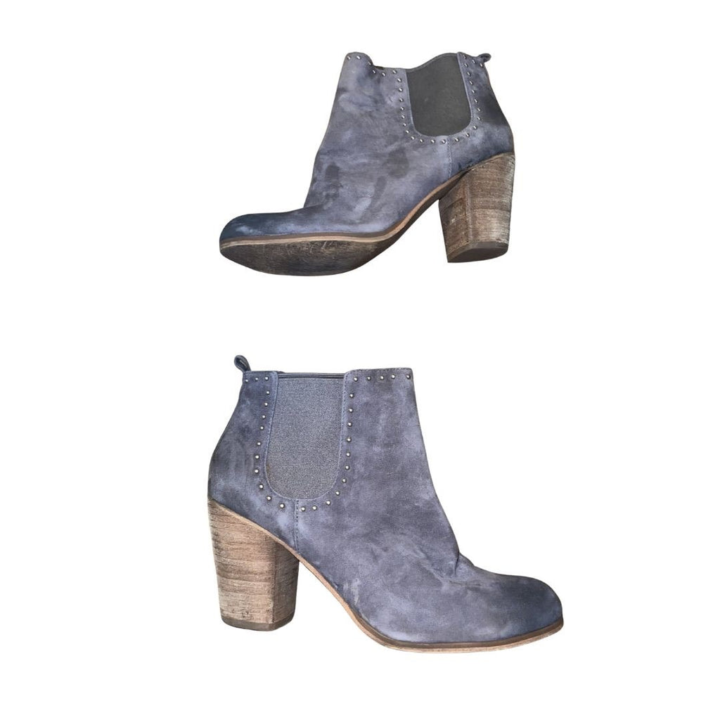 Nordstrom BP Lance Studded Chelsea Booties Chunky Heel Size 9.5 Western Boho