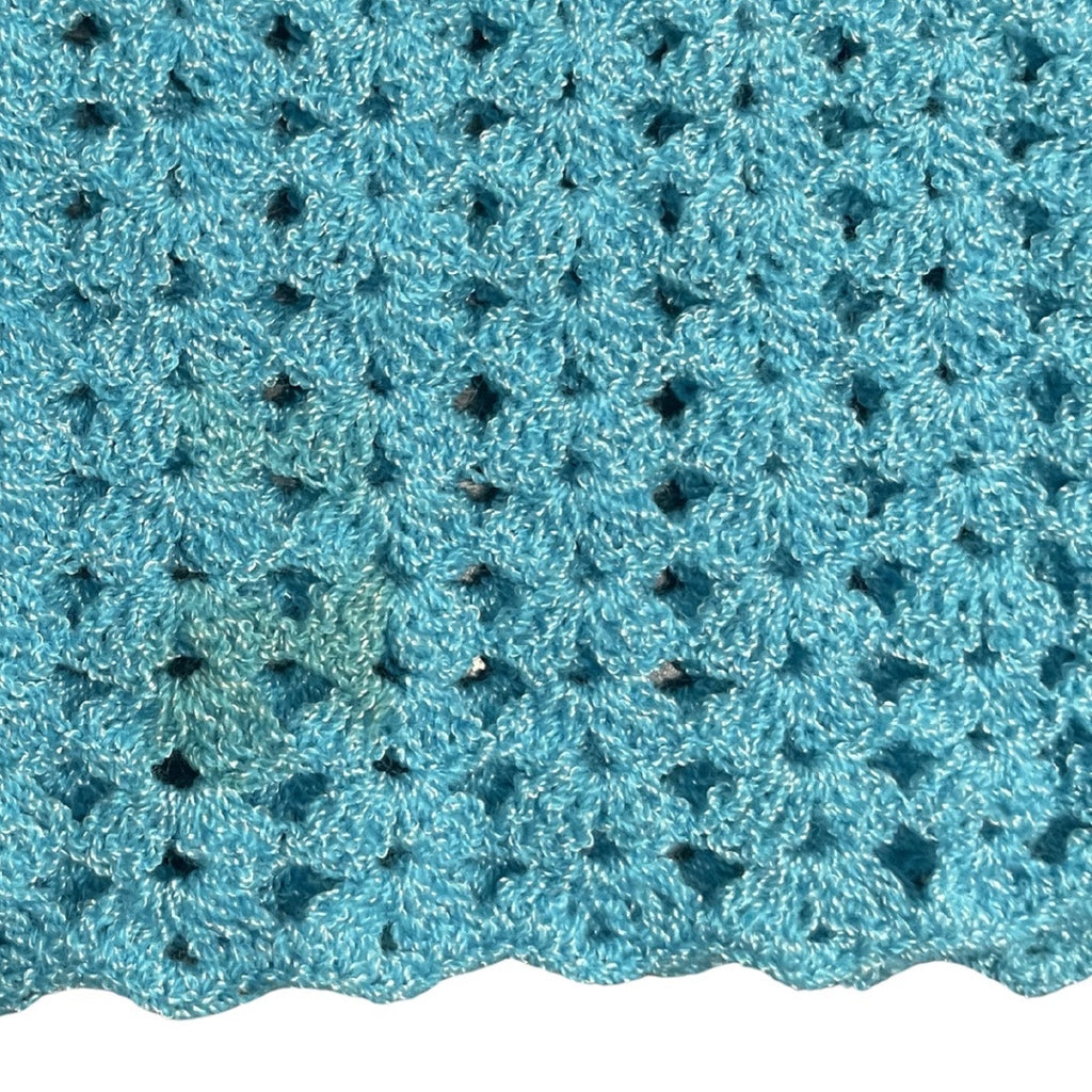 Handmade Knitted Crochet Top Blouse Size Size Medium Boho Indie Grandma core