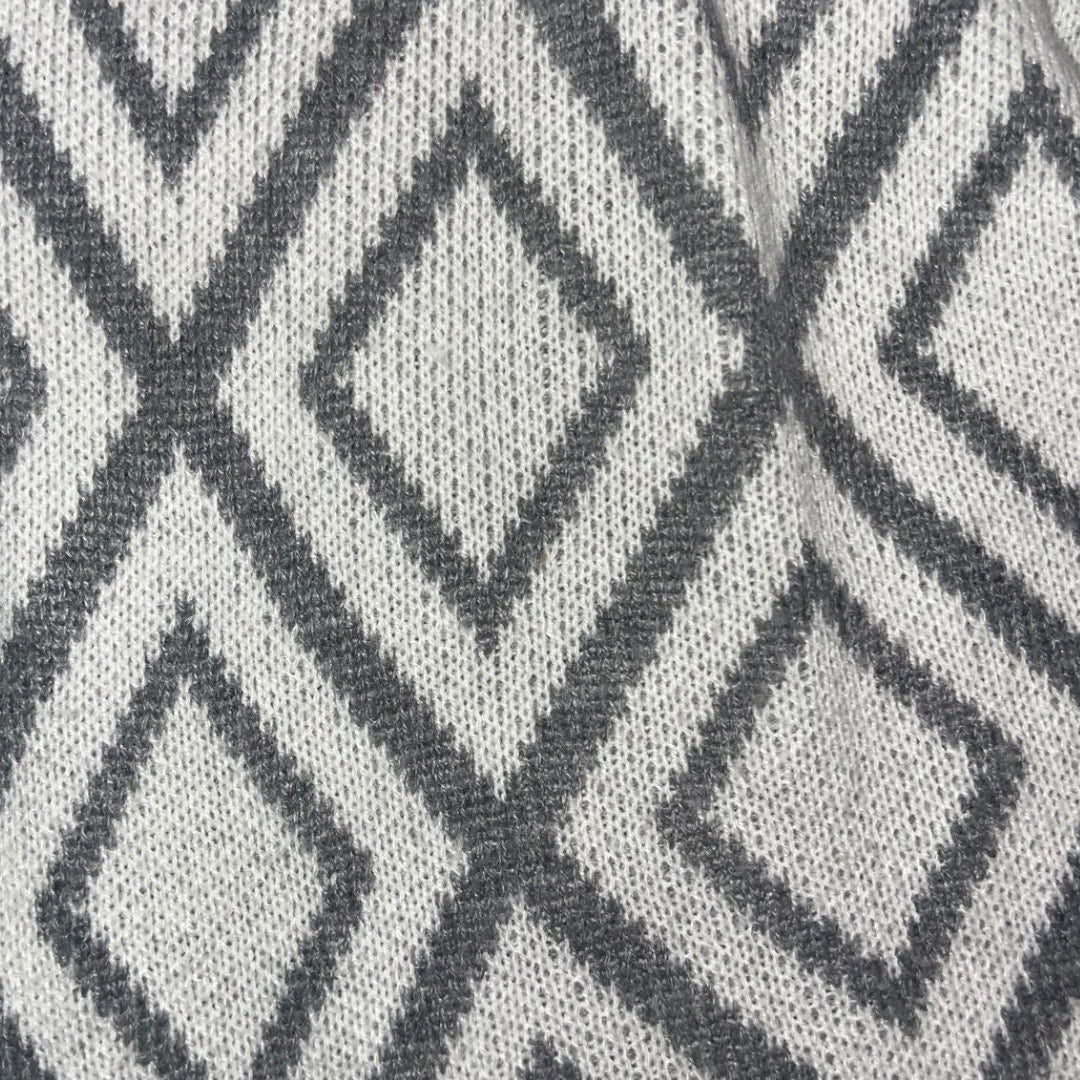 OVLA gray and white Cardigan Sweater Plus Size 1X