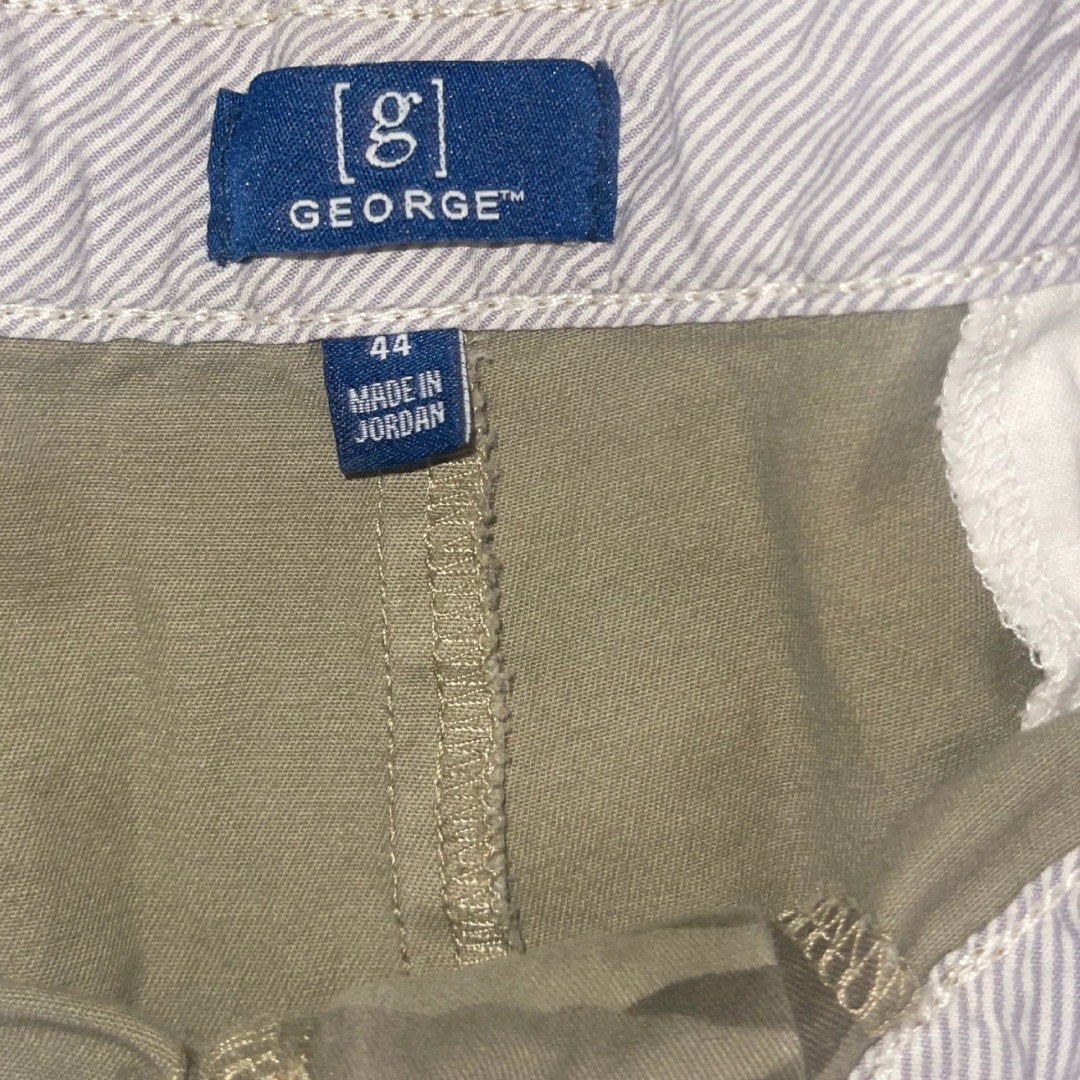 George Camouflage Men's Chino Shorts Size 44 Casual Comfort Outdoors