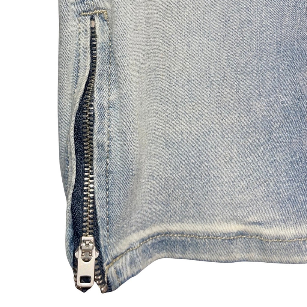 Forever 21 Men's Skinny Jeans Denim Pants Size 36 Distressed Moto Inspired