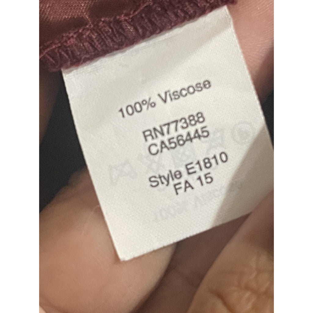 Madewell Burgundy Tank Pockets Relaxed Fit Jumpsuit Size Medium Coveralls Casual