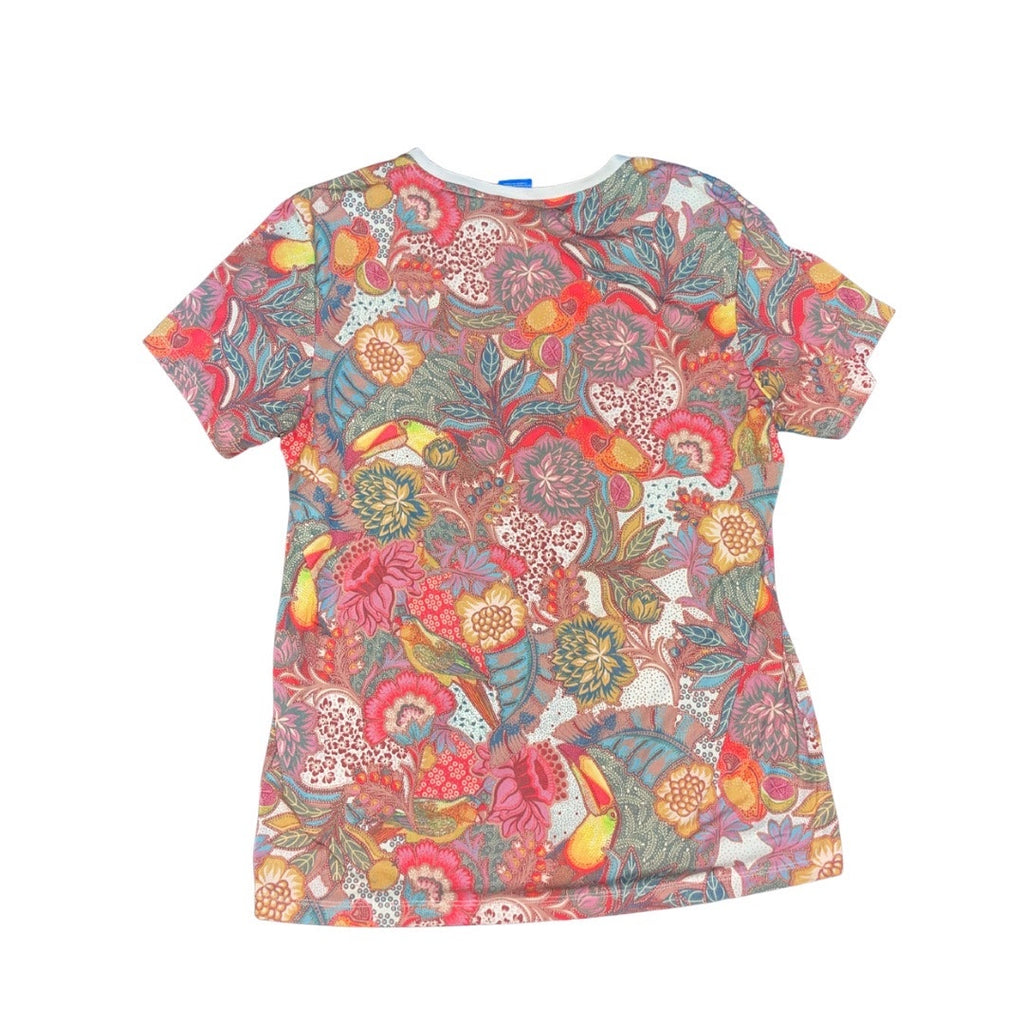 Adidas Farm FUGIPRABALI Floral Boyfriend Shirt Size Small Trefoil Logo Sports