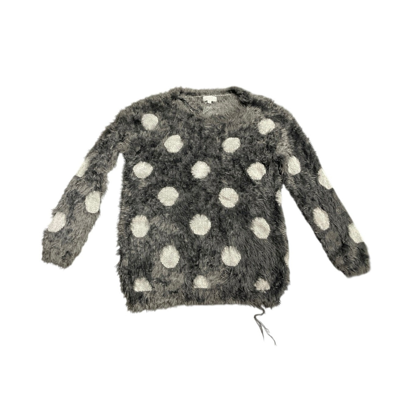 Joseph A Fuzzy Soft Polka Dot Pullover Tunic Sweater SZ XL NWOT Cozy Chic Artsy