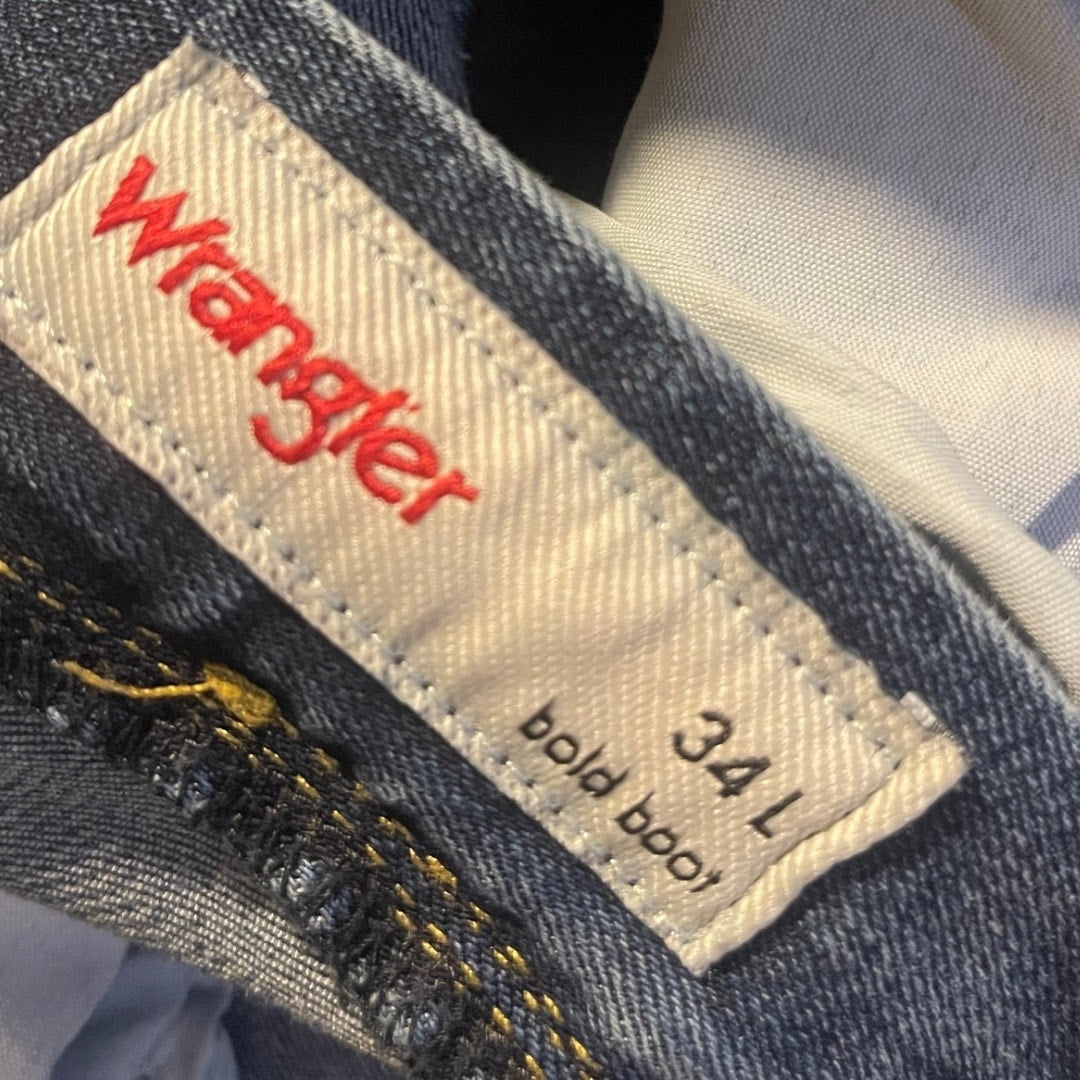 Wrangler Women Bold Boot Denim Jeans High Rise Size 34 Long