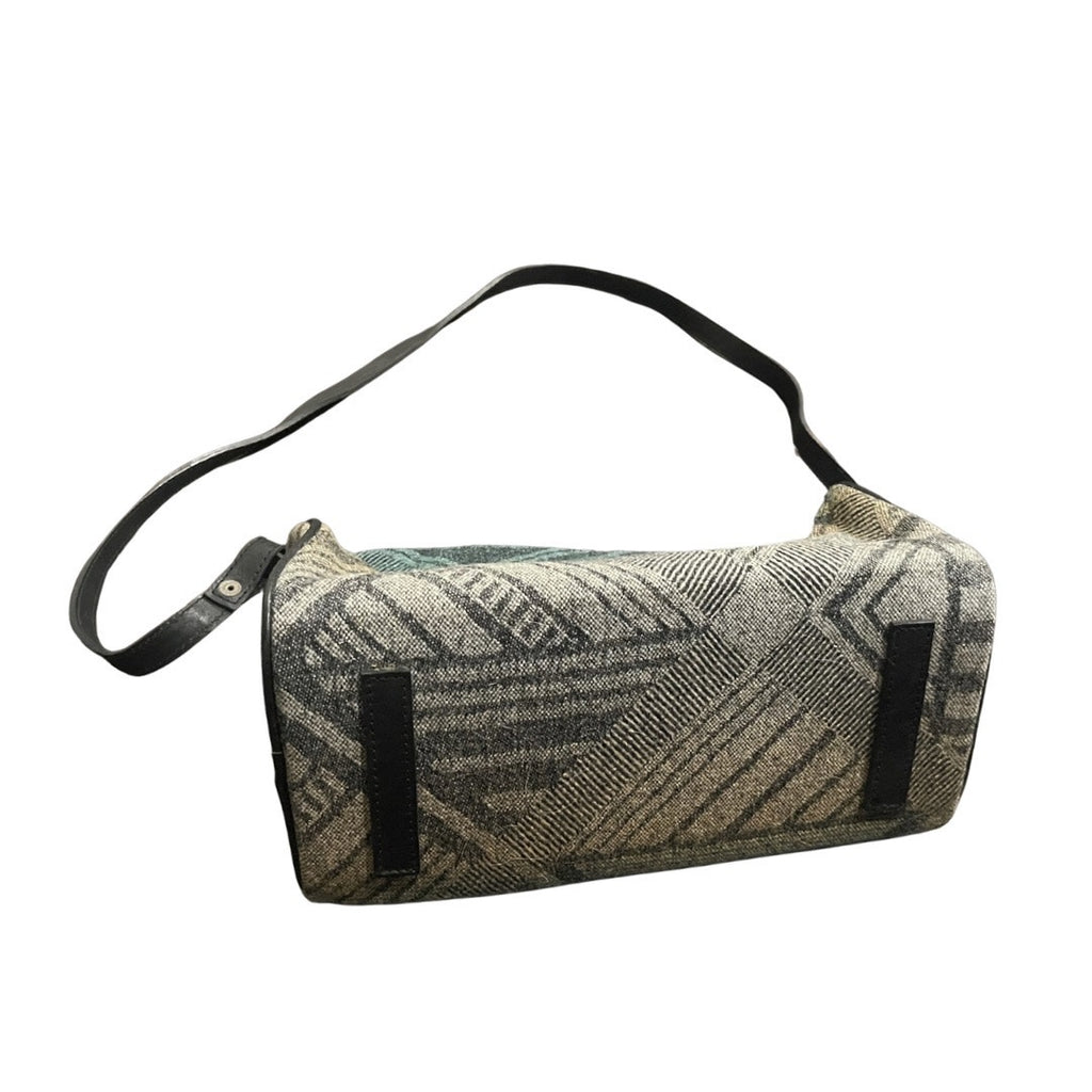 Pendleton 100% Wool Southwestern Inspired Barrel Crossbody Purse Handbag