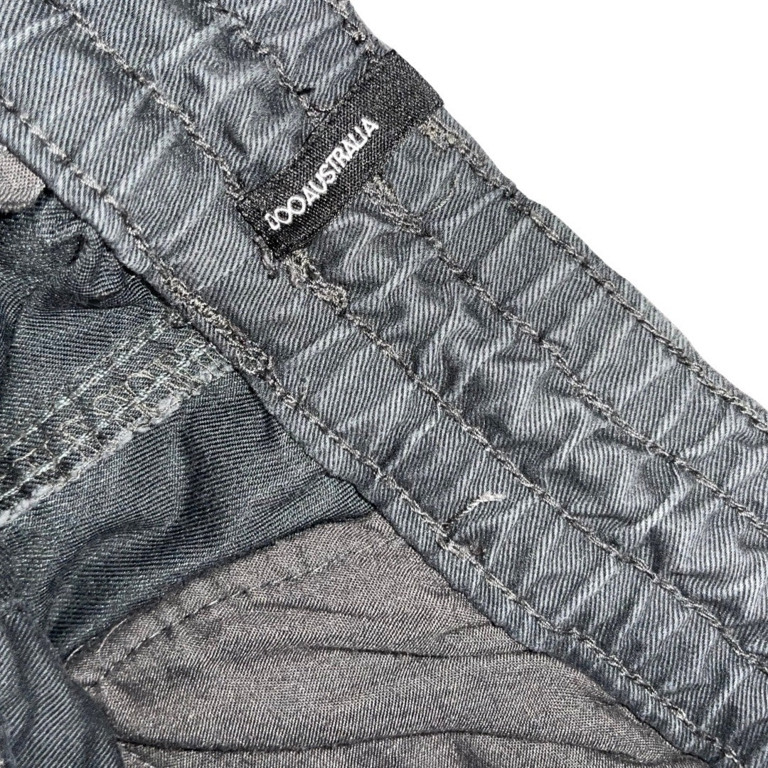 DOO Australia Men's Jogger Twill 22 Pants Ankle Size Gray Pull on Drawstring